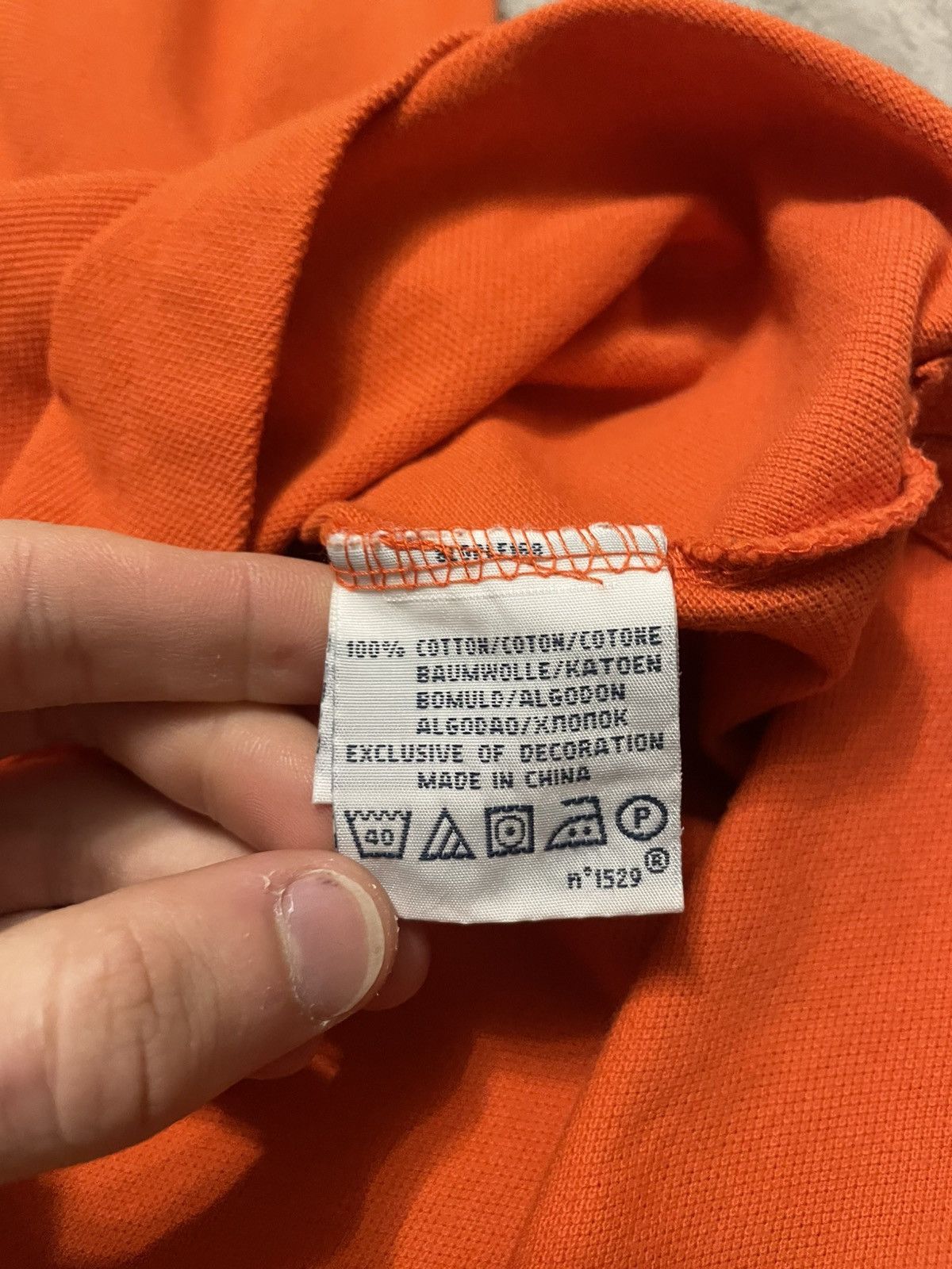 Polo Ralph Lauren × Vintage Vintage Polo Ralph Lauren Orange Polo Shirt Y2K Size US S / EU 44-46 / 1 - 10 Thumbnail