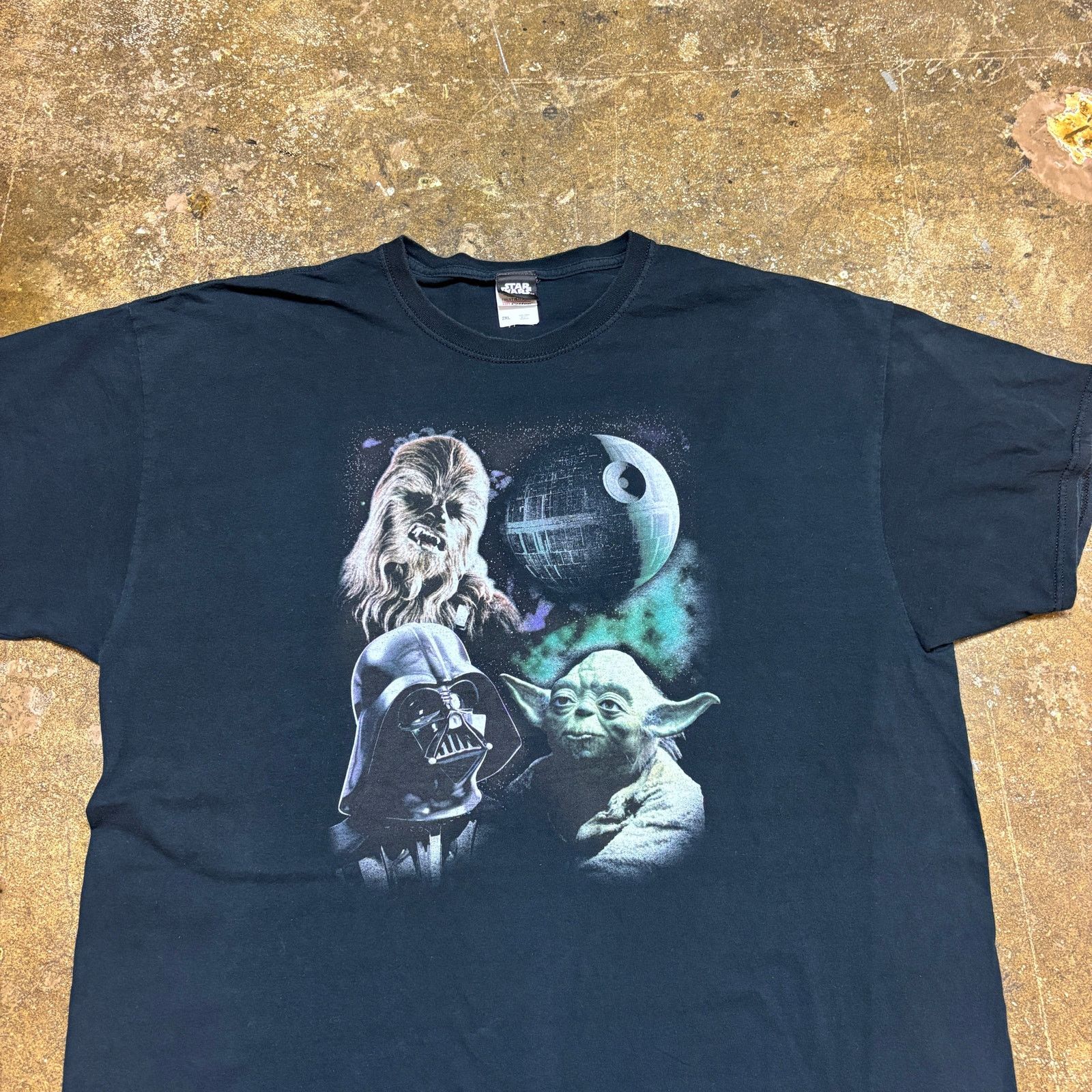Fruit Of The Loom × Star Wars Star Wars Y2K Movie Short Sleeve Shirt Men's 2XL Chewie Yoda Size US XXL / EU 58 / 5 - 2 Thumbnail