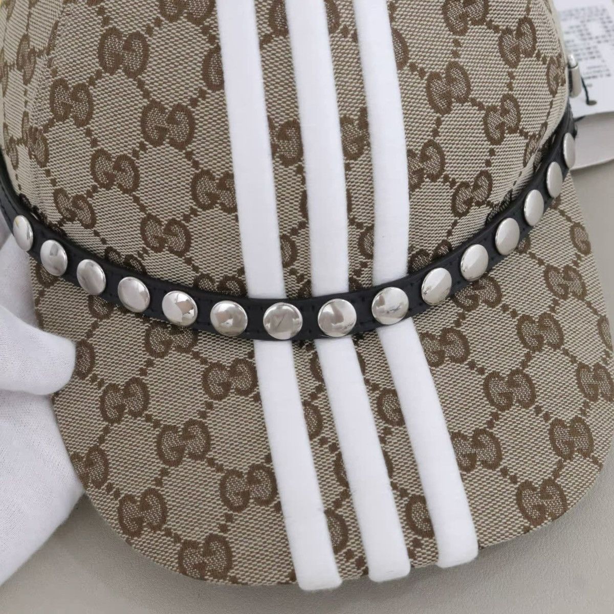 Adidas × Gucci Runway Double Sided Baseball Hat Size ONE SIZE - 7 Thumbnail