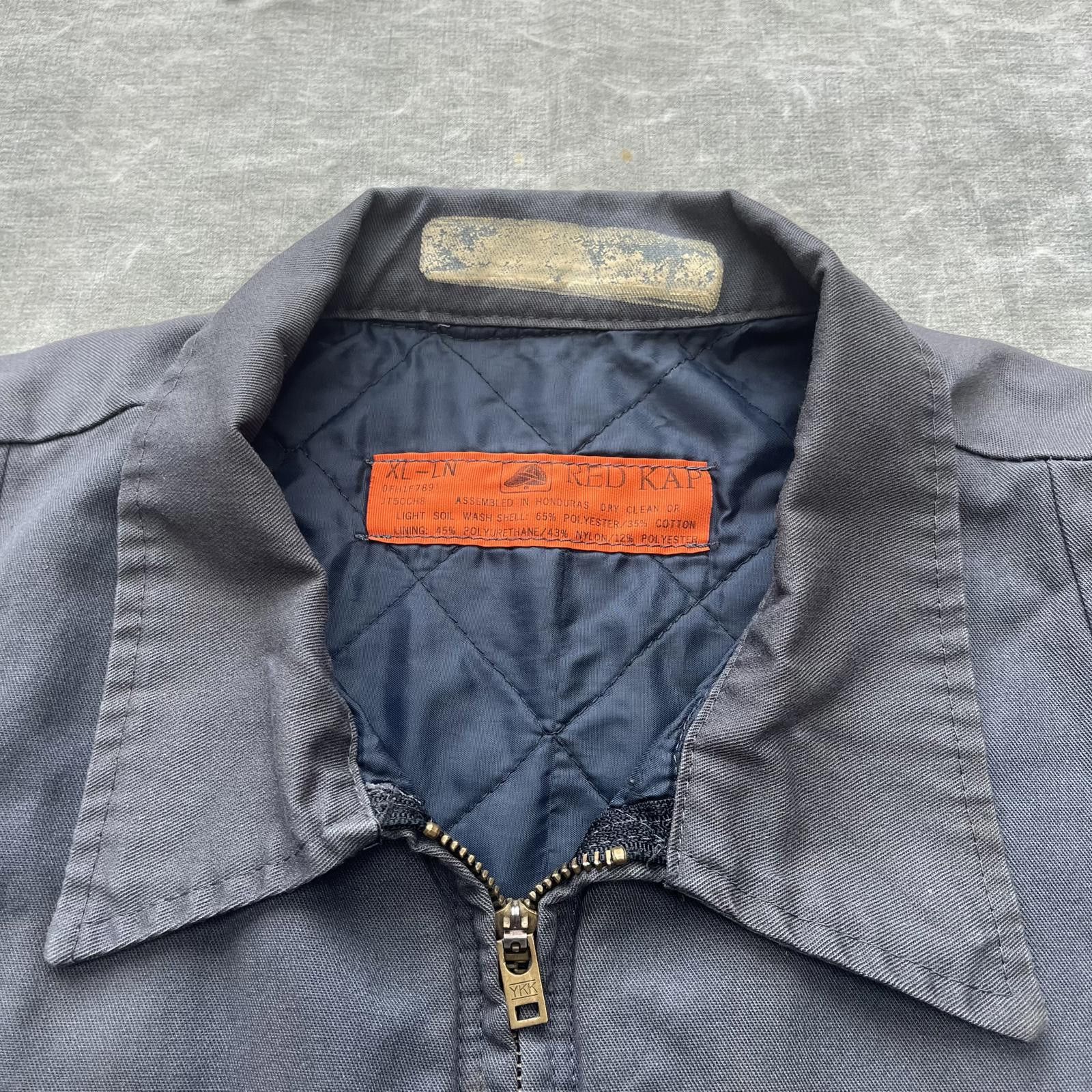 Vintage Vintage Red Kap Faded Distressed Work Mechanic Bomber Jacket Size US XL / EU 56 / 4 - 2 Thumbnail