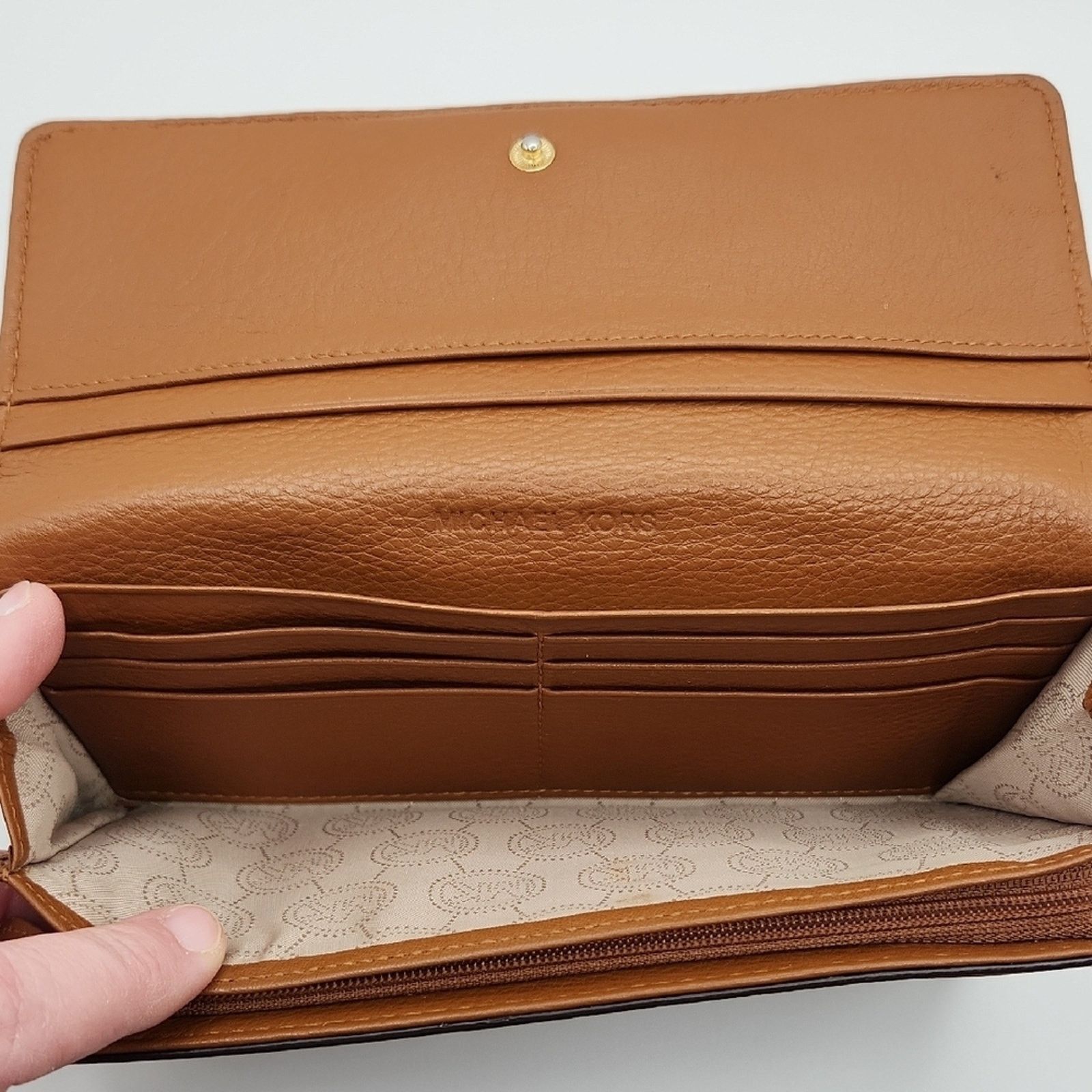 Michael Kors Michael Kors Brown Flat Slim Continental Wallet Size ONE SIZE - 3 Thumbnail