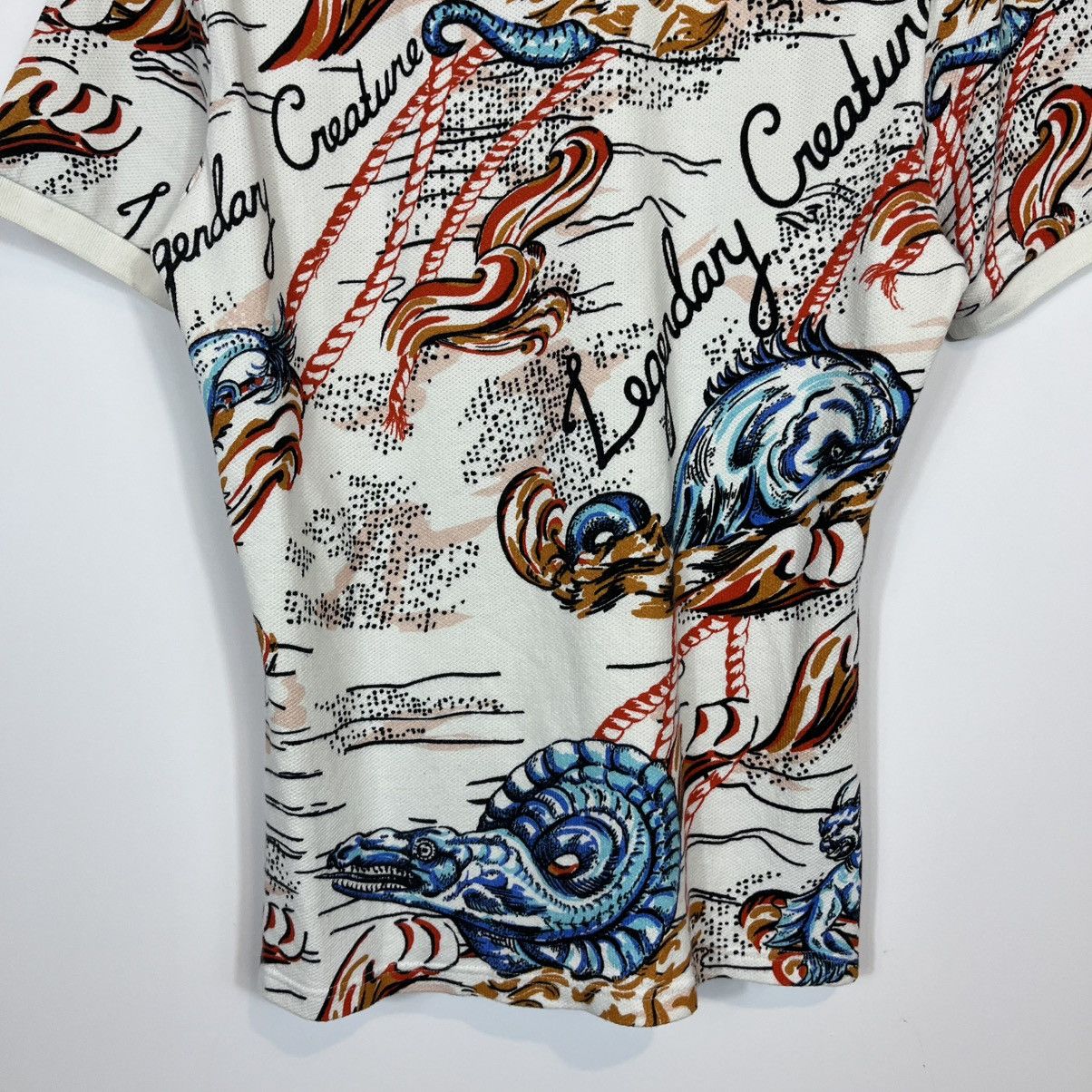 Alexander McQueen Alexander McQueen Legendary Creature Maritime Printed Polo Size US L / EU 52-54 / 3 - 11 Thumbnail