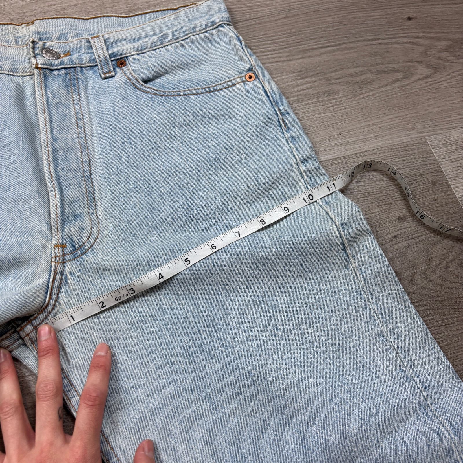 Levi's × Vintage Vintage 90s Levi's 501 Straight Leg Jeans Made in USA 32x25 Size US 32 / EU 48 - 7 Thumbnail