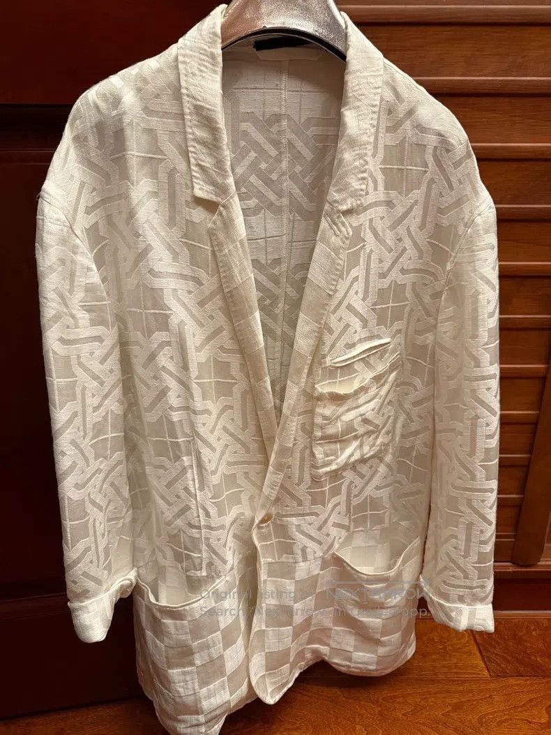 Haider Ackermann Haider Ackermann White Blazer Jacket Size US S / EU 44-46 / 1 - 1 Thumbnail