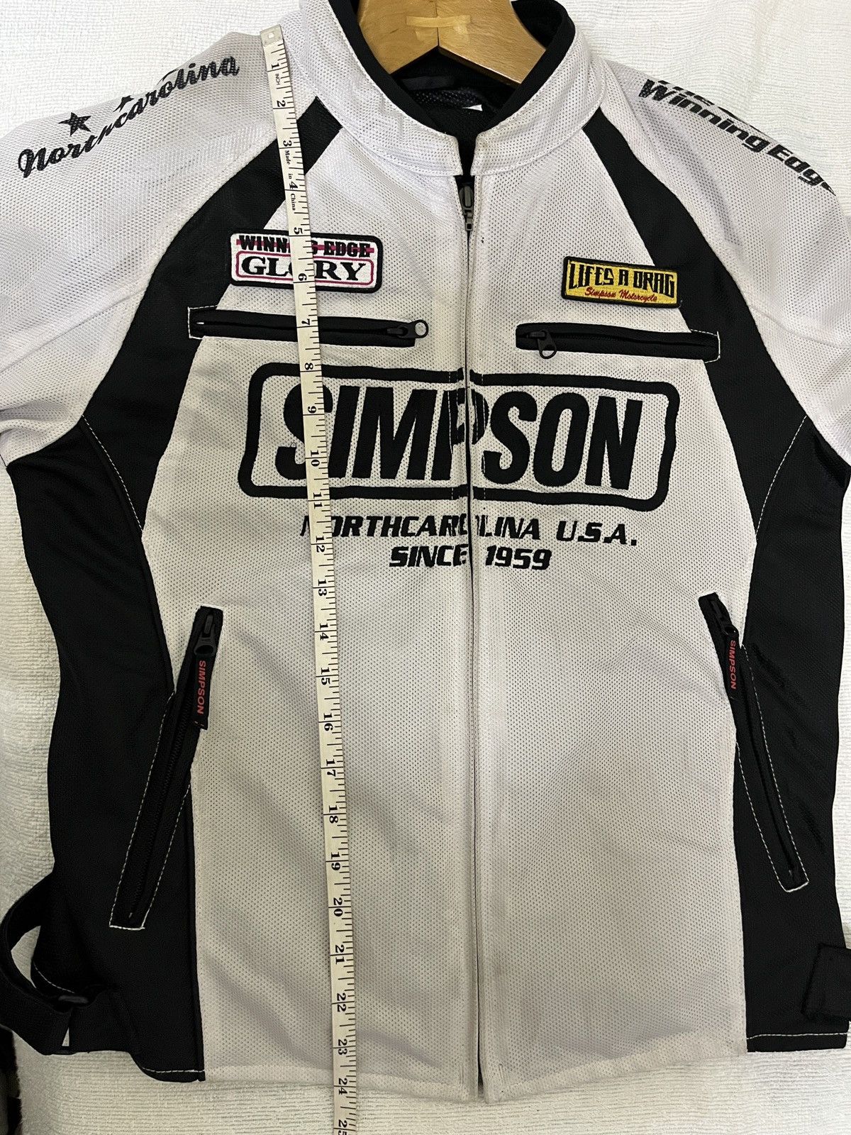Vintage Vintage SIMPSON Biker Racing Jacket Size M / US 6-8 / IT 42-44 - 11 Thumbnail