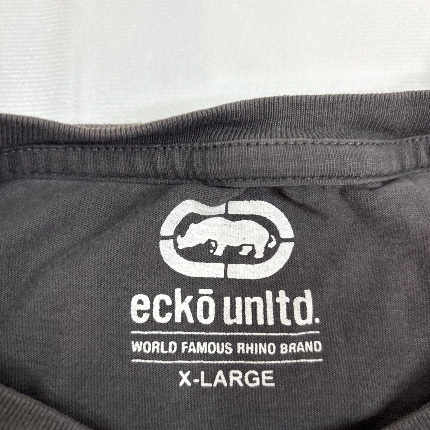 Ecko Unltd. Ecko T Shirt Men XL Gray Graphic Rhino Oversized Short Sleeve Mens XL Gray Rhino Graphic Oversized T-Shirt Size US XL / EU 56 / 4 - 3 Thumbnail