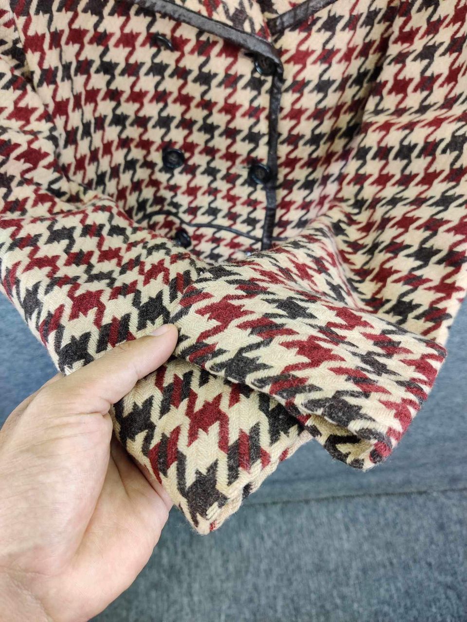Japanese Brand Vintage Mady ll Houndstooth Long Coat Jacket Nice Design Size US M / EU 48-50 / 2 - 10 Thumbnail