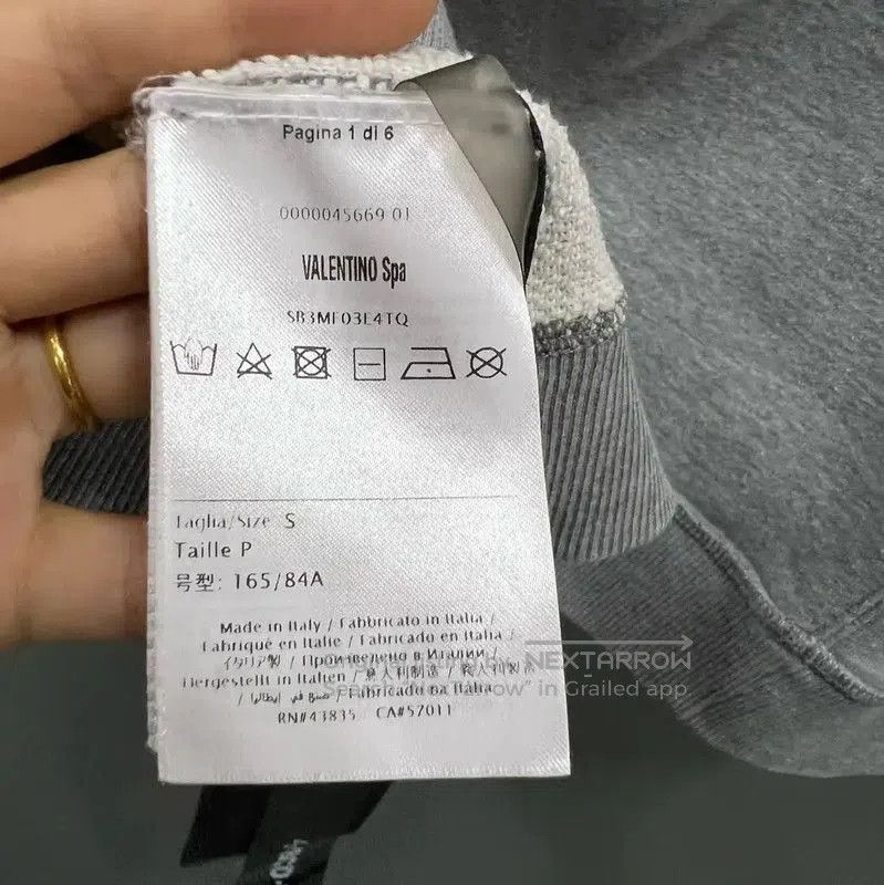 Valentino Valentino Women's Short Sleeve Gray Sweatshirt . Size S / US 4 / IT 40 - 3 Thumbnail