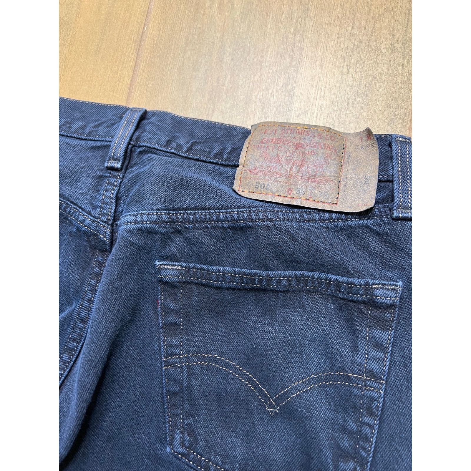 Levi's Levi’s 501 Jeans Mens 36x32 Dark Blue Made in USA 1996 Size US 36 / EU 52 - 15 Thumbnail
