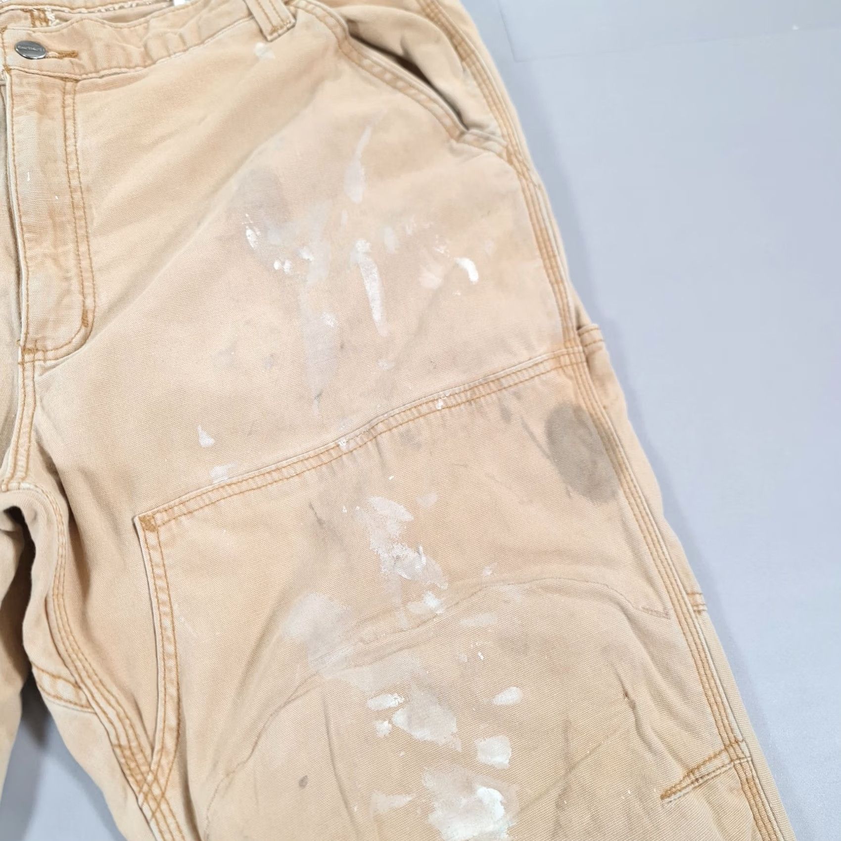 Carhartt Carhartt Mens Trousers Beige W40 L30 Relaxed Fit Double Knee Work Pants 102802 Size US 40 / EU 56 - 7 Thumbnail