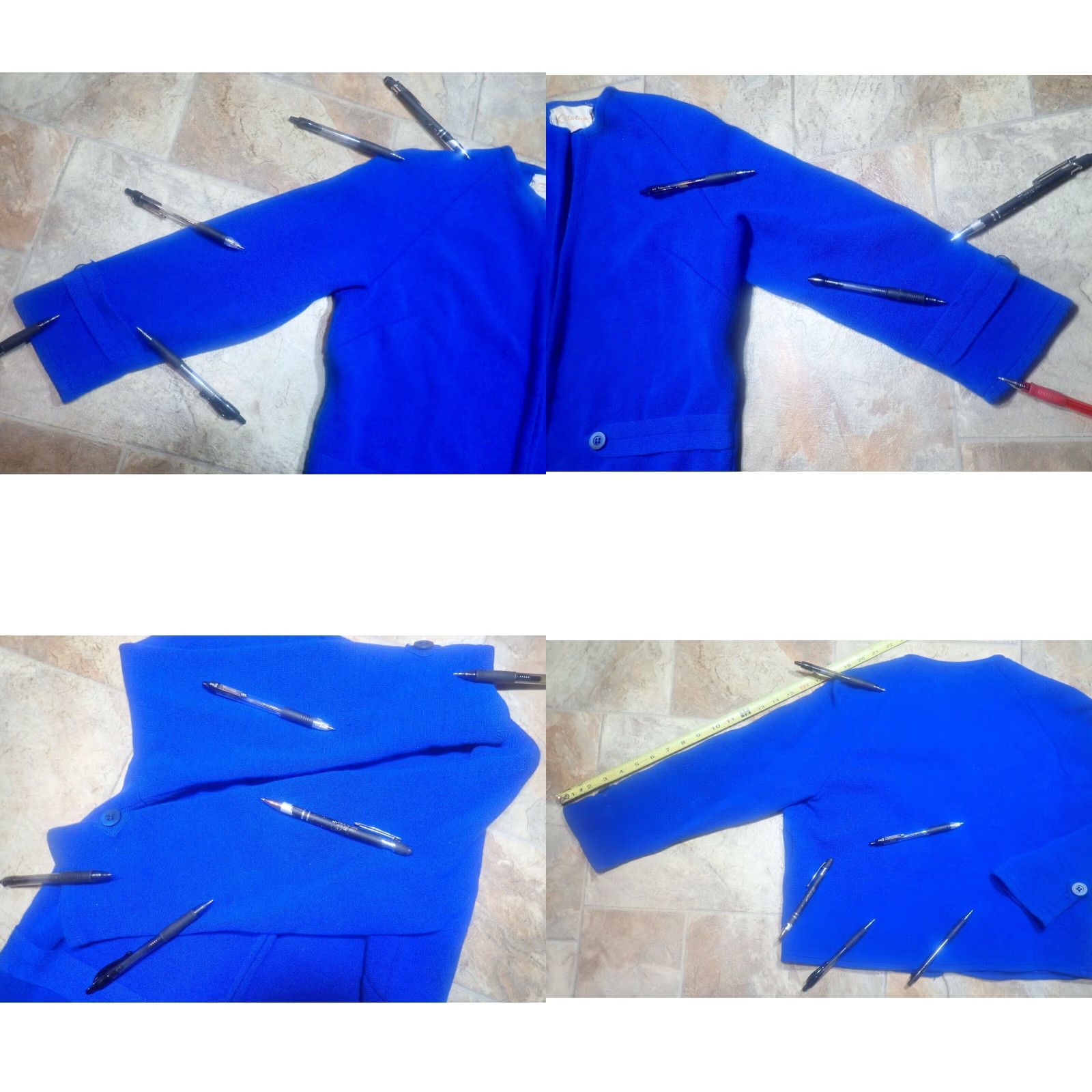 Catalina Vtg 60s Womens Catalina Wool Open Cardigan Sweater S Raglan sleeve Distressed Size S / US 4 / IT 40 - 8 Thumbnail