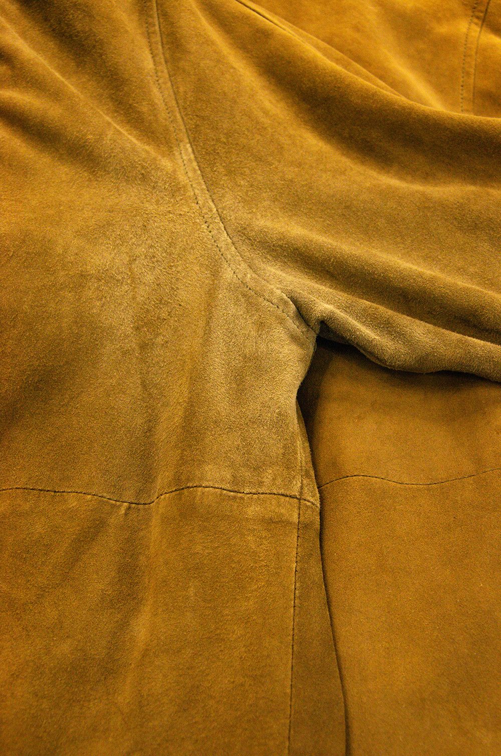 Leonardo Vintage Suede Leather Car Coat Brown EU 52