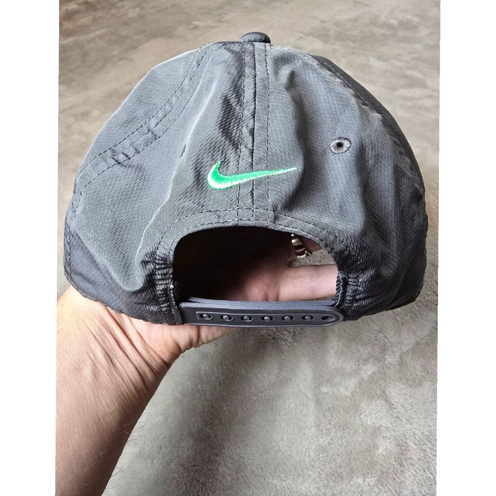 Nike Nike Golf Hat Cap Gray Swoosh Logo Lightweight Snapback Baseball Cap Mens Adjustable One Size Sportswear Casual/Casual Sport Size ONE SIZE - 6 Thumbnail