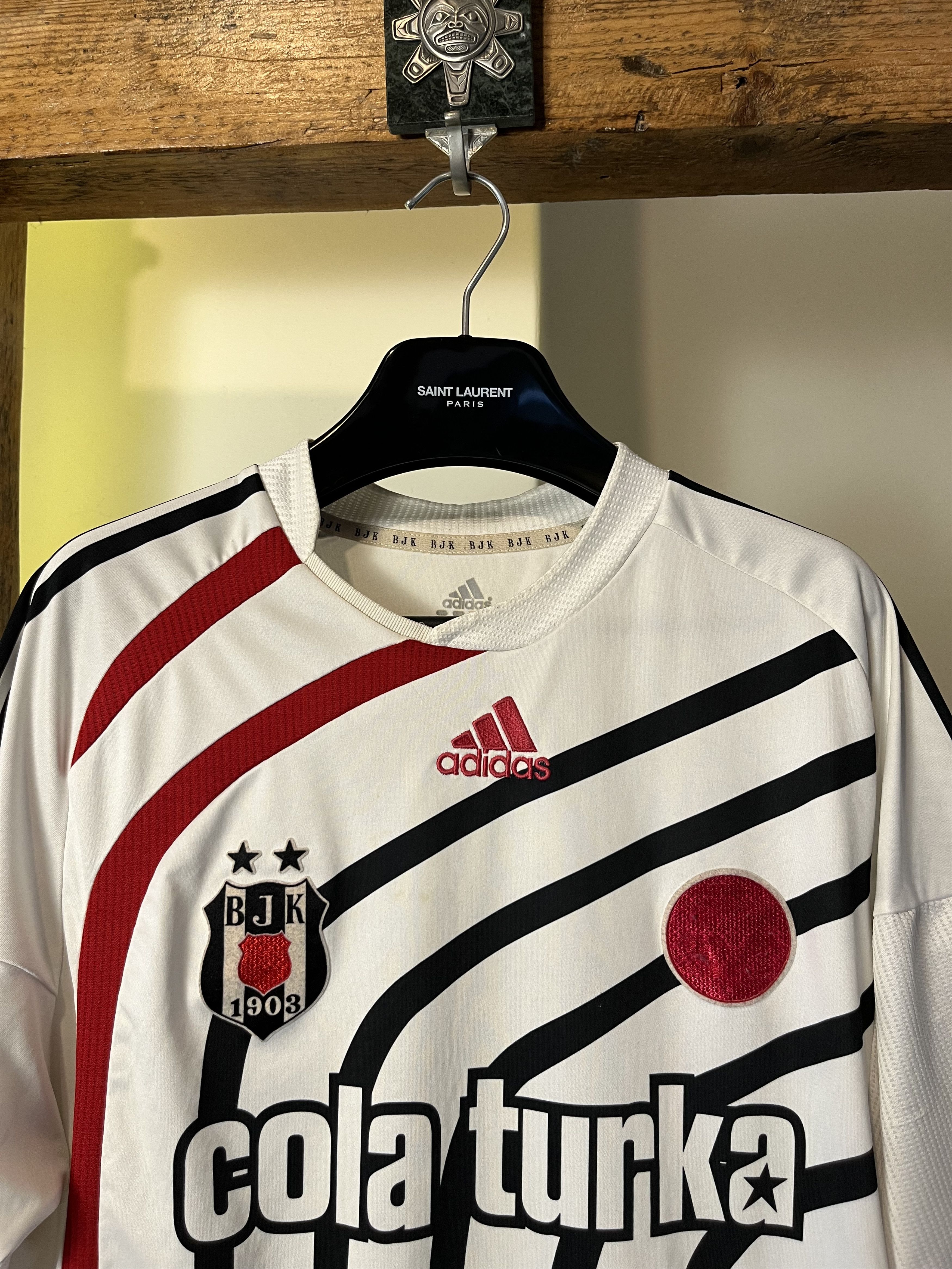 Adidas × Vintage Vintage Adidas BJK Beskitas JK 2009/10 Tuncay Turkey Soccer Size US L / EU 52-54 / 3 - 2 Thumbnail