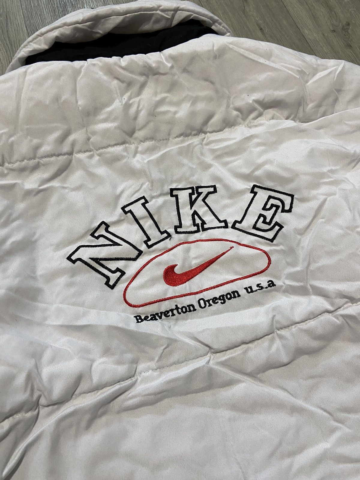Nike Nike vintage 90s puffer jacket big logo reversible RARE Size US XL / EU 56 / 4 - 15 Thumbnail