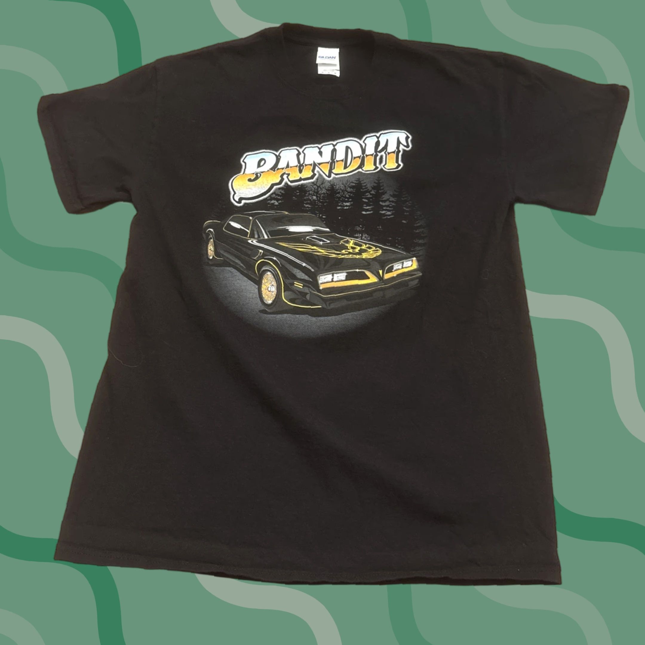 Gildan Bandit & Snowman Smokey and the Bandit Big Rig Tees T-Shirt M Black Men EUC Size US M / EU 48-50 / 2 - 1 Thumbnail