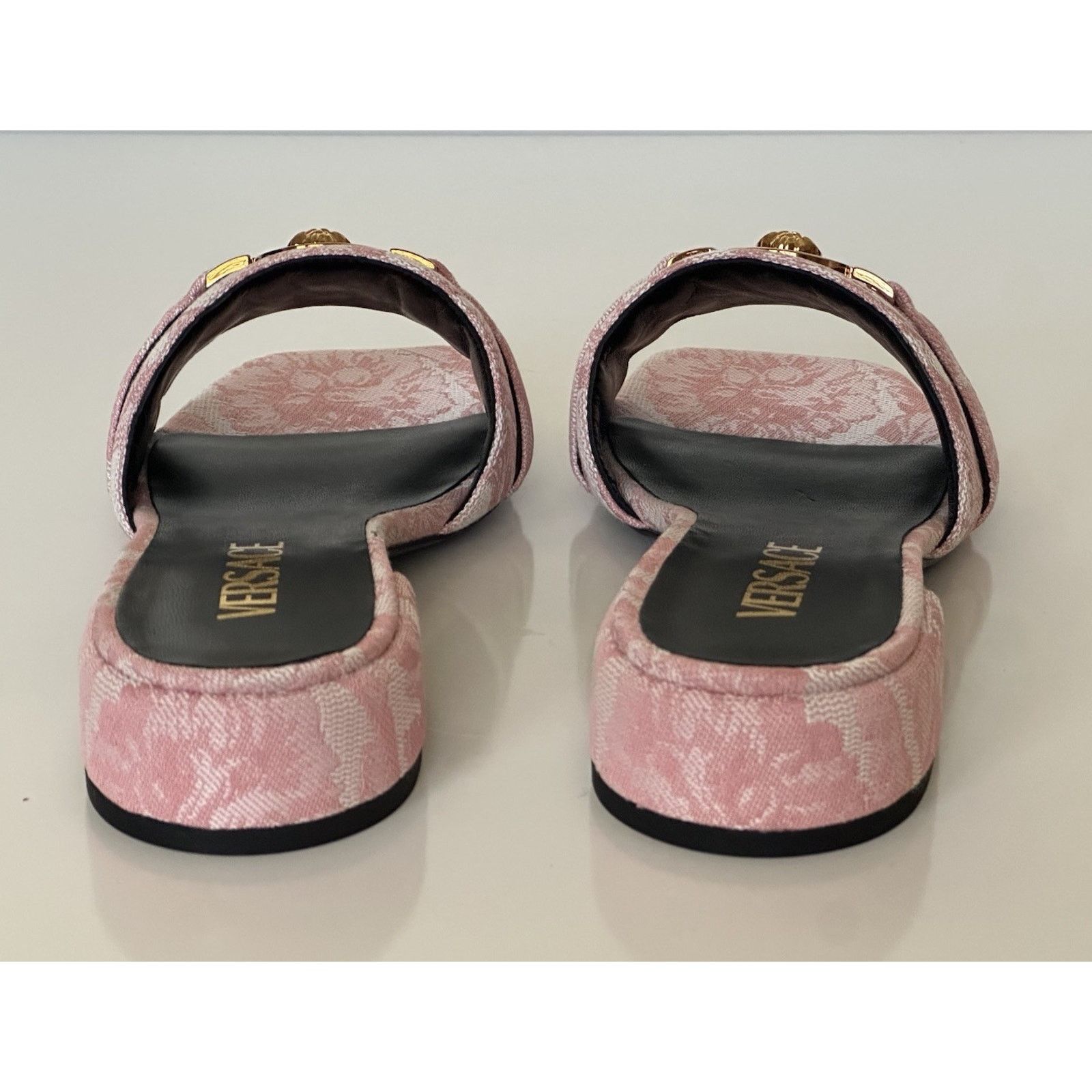Versace VERSACE Womens Medusa Head Baby Pink Sandals 11.5 US 1014748 Size US 11.5 / IT 41.5 - 10 Thumbnail