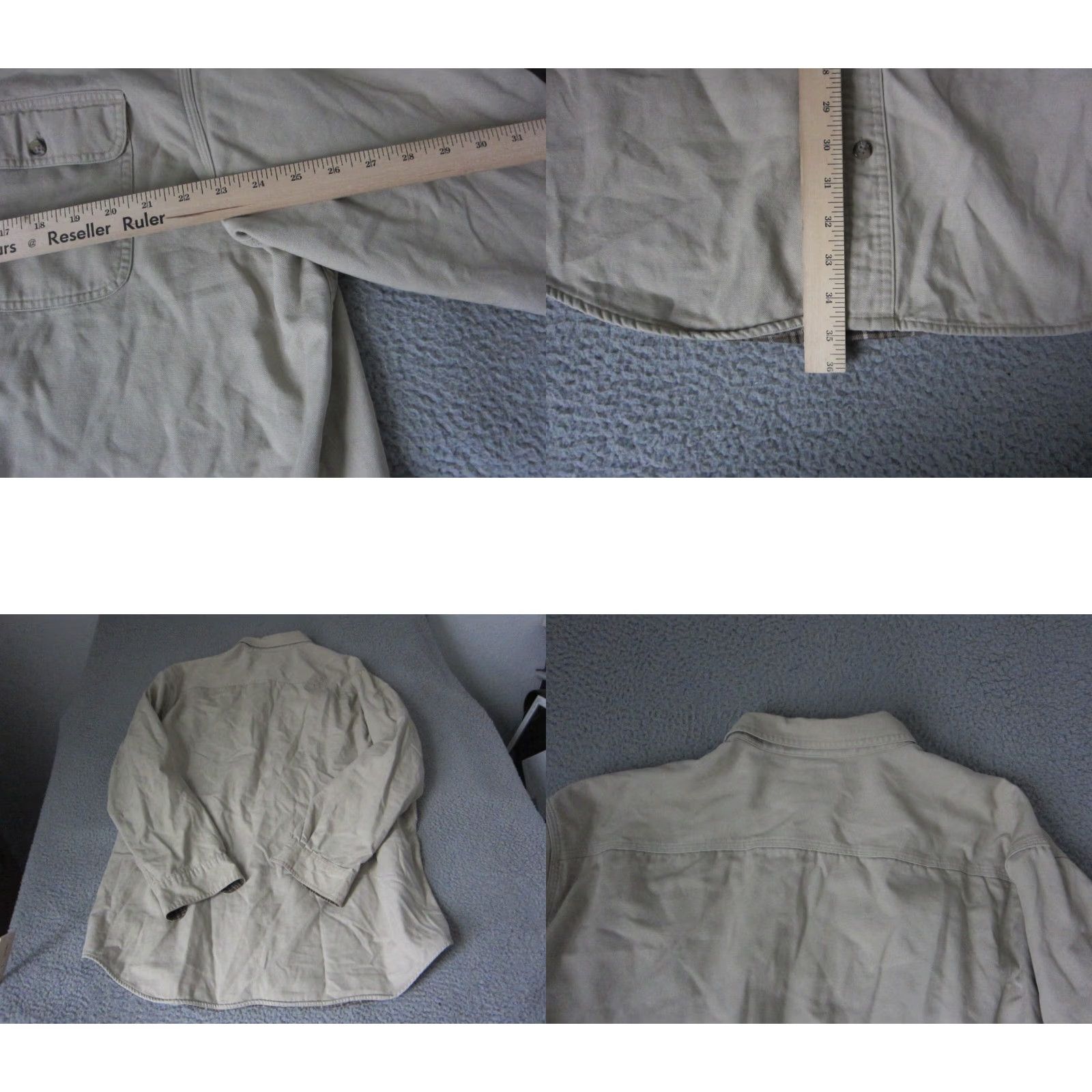 Vintage VINTAGE Field Gear Shirt Mens 2XL Brown Canvas Button-Up 80s 90s Lined Pockets Shirt Size US XXL / EU 58 / 5 - 8 Thumbnail