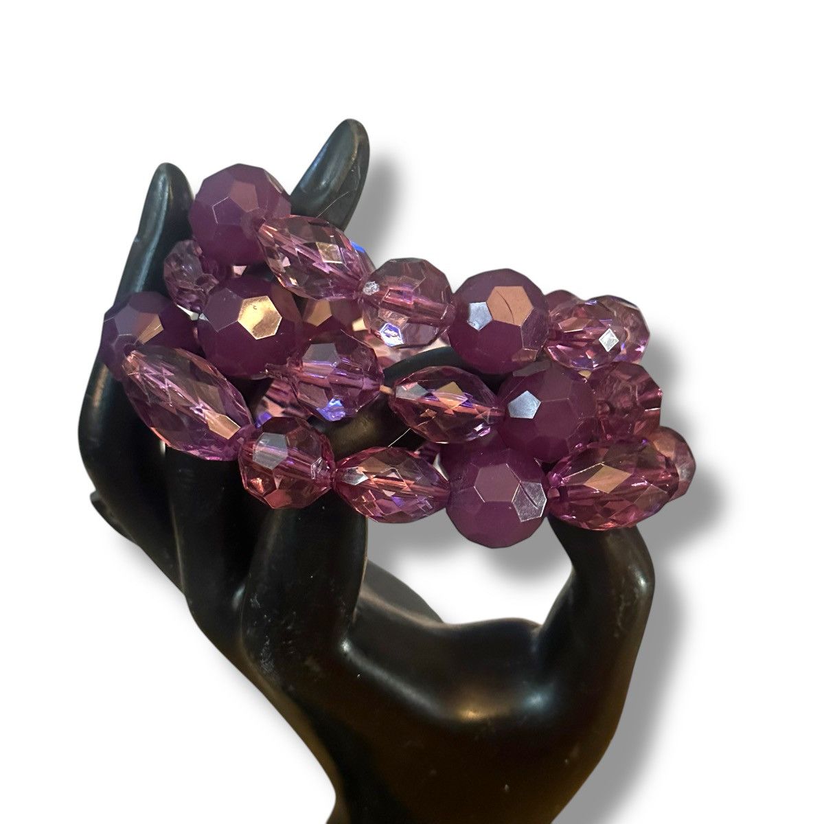 Other Chunky purple bead stretch bracelets Size ONE SIZE - 2 Thumbnail
