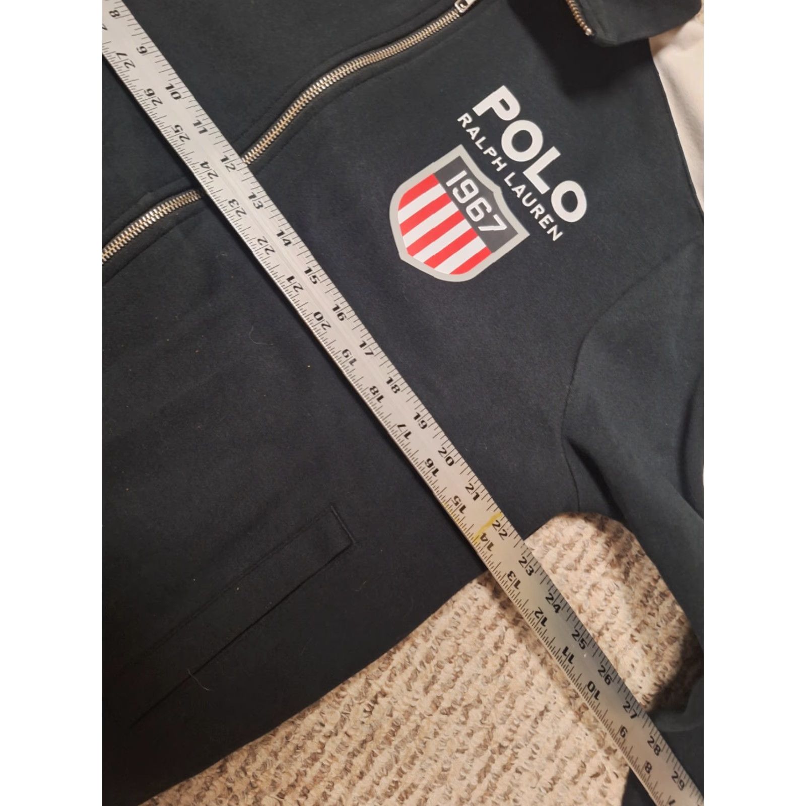 Ralph Lauren Polo Ralph Lauren Olympic Stadium Jacket M White Logo Zip Up Stadium Crest Polo Ralph Lauren Overcoat Windbreaker Size US M / EU 48-50 / 2 - 4 Thumbnail