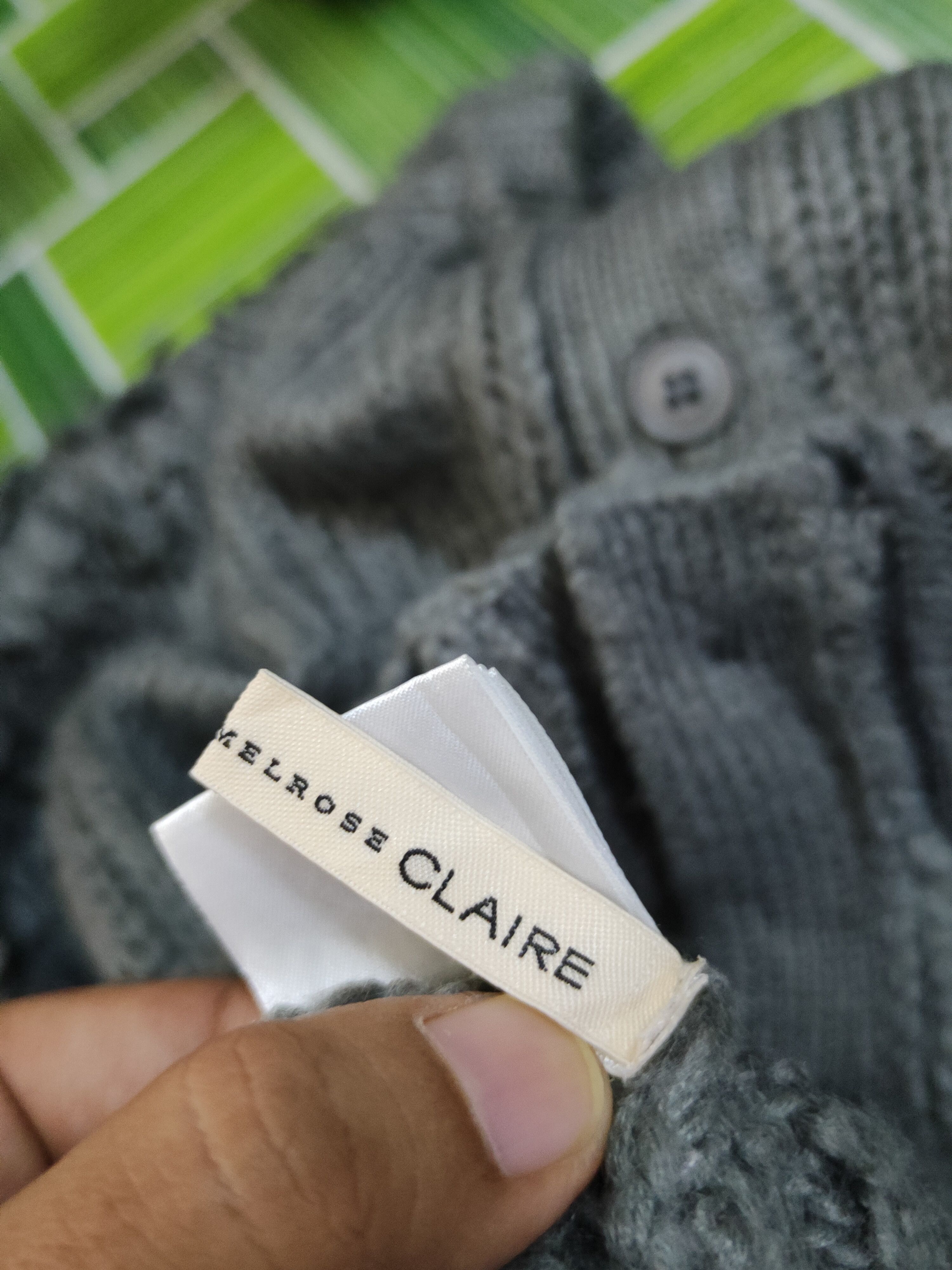 Japanese Brand Melrose Claire Dark Gray knitwear Cardigan #W1359 Size S / US 4 / IT 40 - 10 Thumbnail