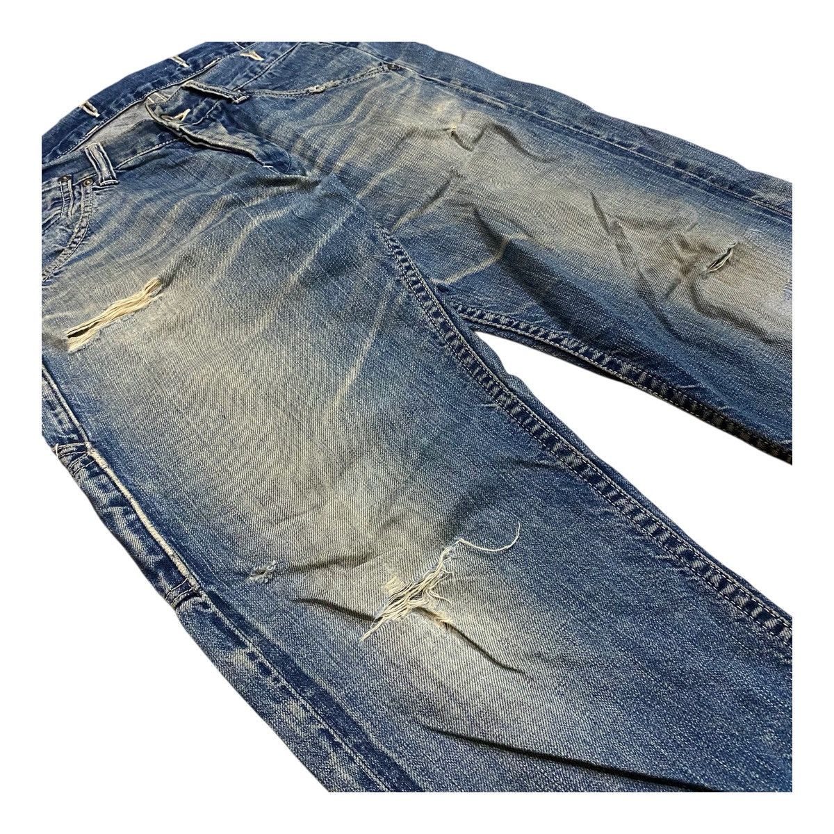 Japanese Brand ✨Vintage Johnbull distressed selvedge jeans made in Japan Size US 33 - 7 Thumbnail