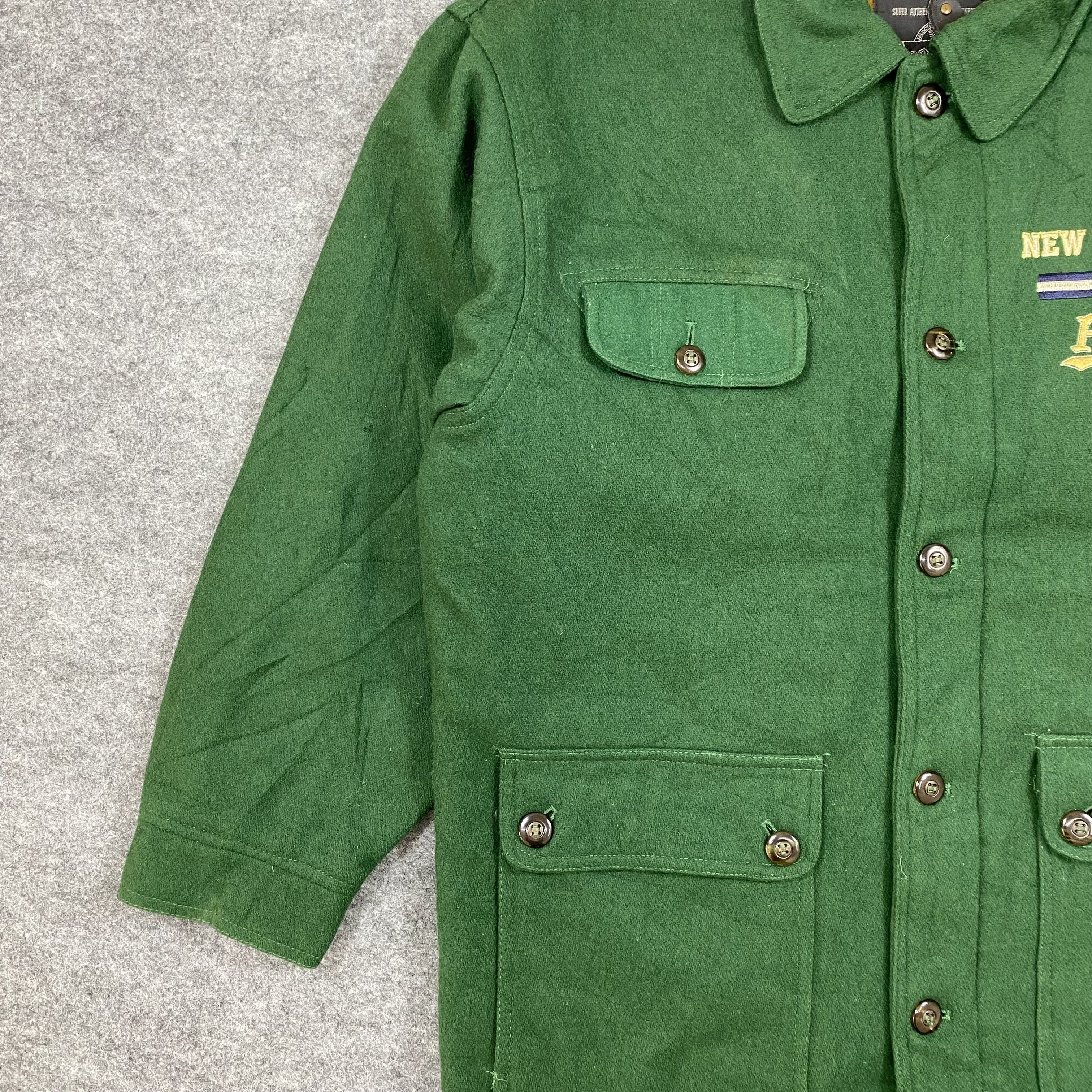 Japanese Brand VINTAGE 90s Pract Studio Wool Varsity Jacket-J553 Size US L / EU 52-54 / 3 - 4 Thumbnail