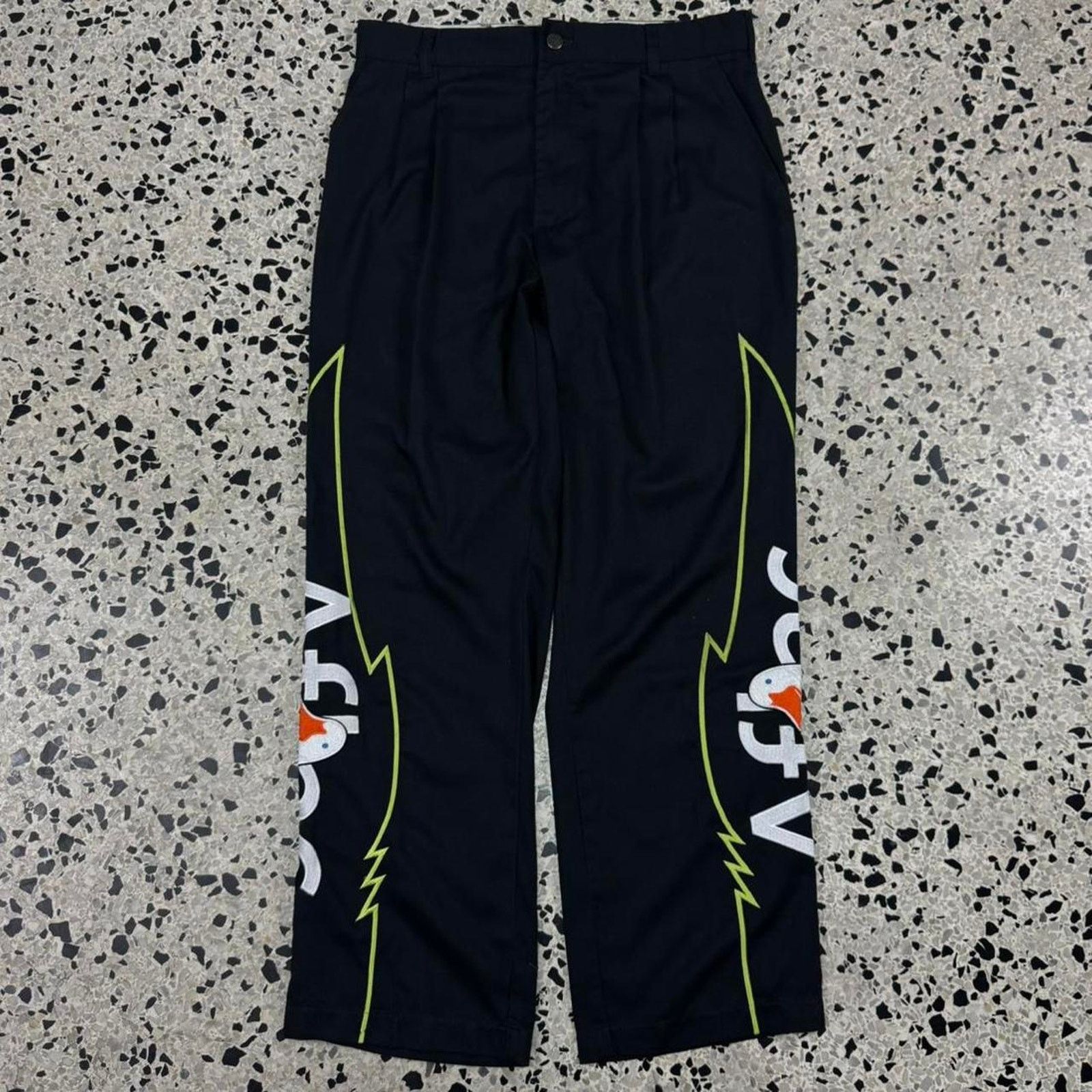 NASCAR × Vintage VINTAGE 90S Y2K NASCAR AFLAC RACING EMBROIDERED CASUAL PANTS Size US 33 - 2 Thumbnail