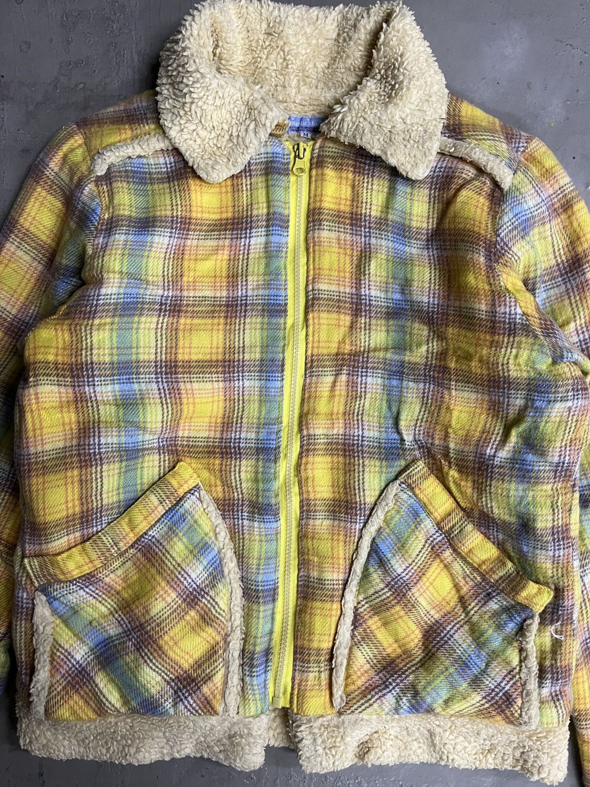 Hysteric Glamour Hysteric Style Plaid Shearling Jacket Size US S / EU 44-46 / 1 - 2 Thumbnail