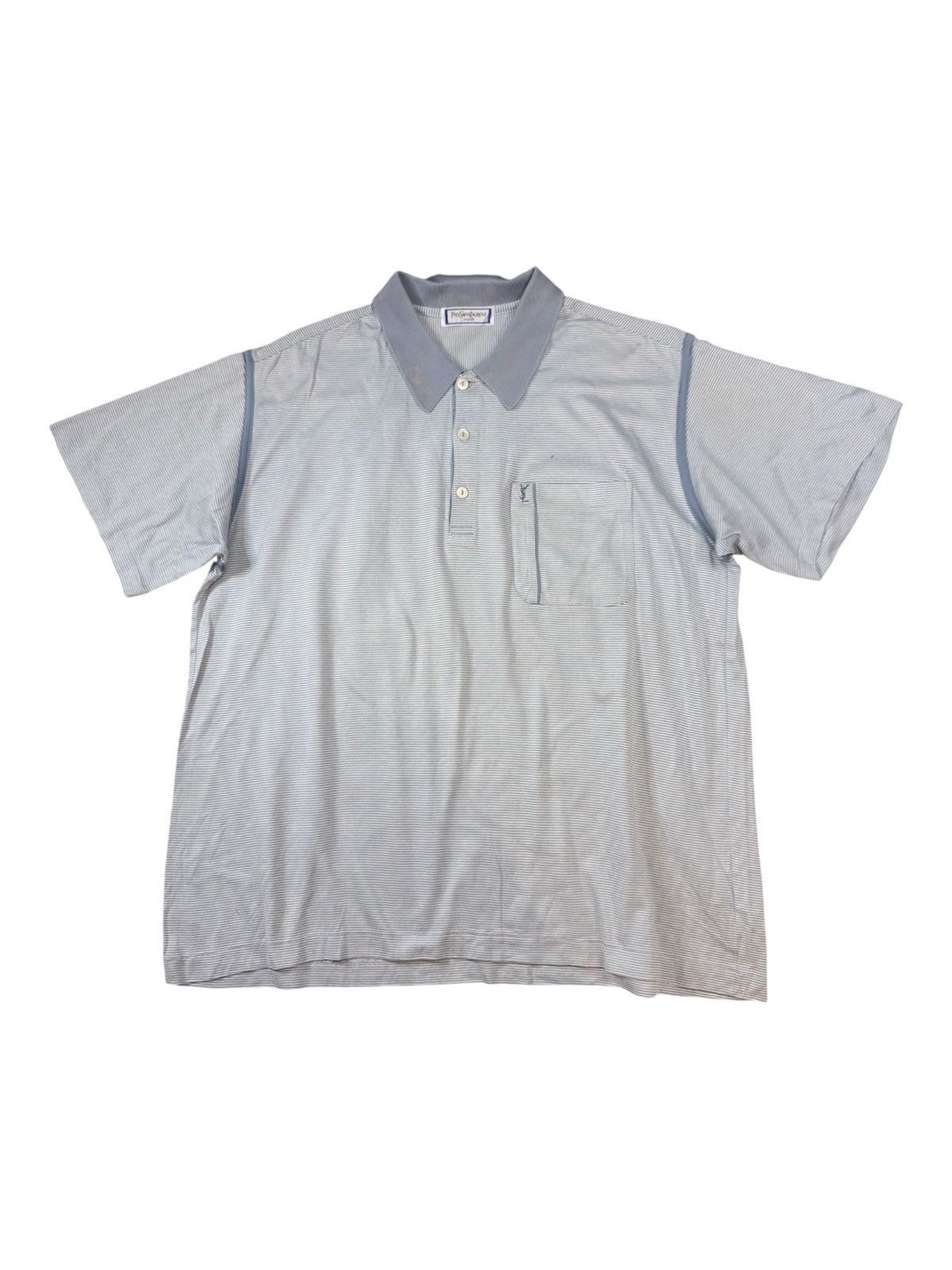 Yves Saint Laurent Vintage 90s Ysl Tricots Button Up Shirt Size US L / EU 52-54 / 3 - 1 Thumbnail
