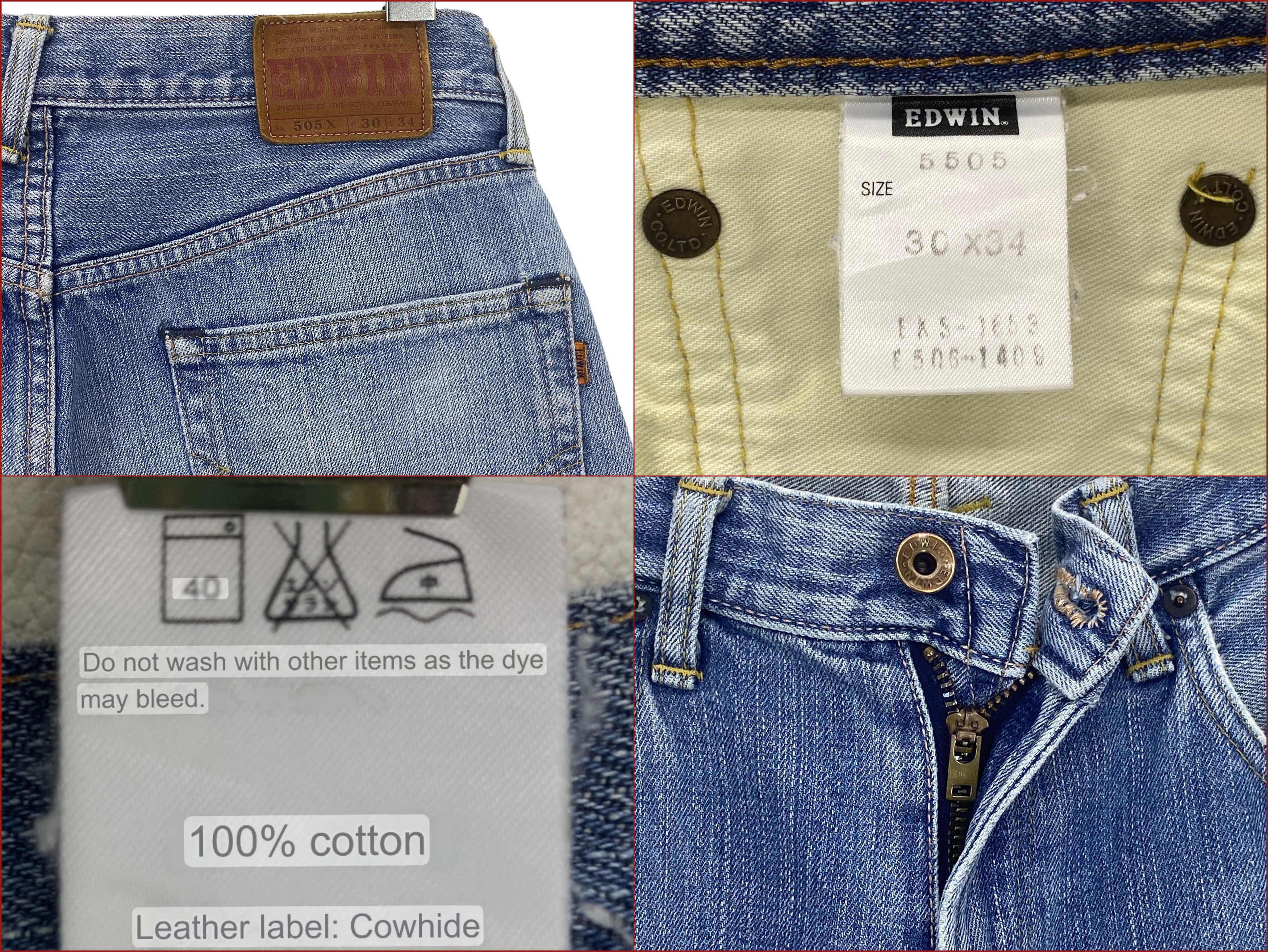 Edwin × Vintage Edwin Selvedge Denim Japanese Distressed Pants Japan Made Size US 30 / EU 46 - 14 Thumbnail