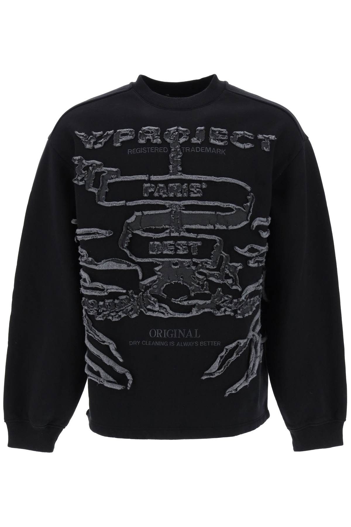 image of Yproject Paris' Best Sweatshirt in Nero, Men's (Size Small)