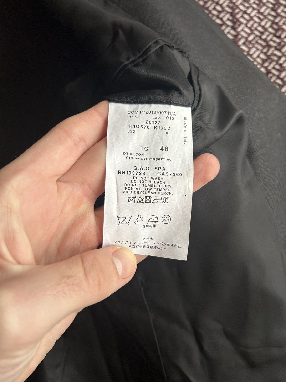 Emporio Armani Emporio Armani Vintage Blazer Coat Made In Italy Size 48S - 9 Thumbnail