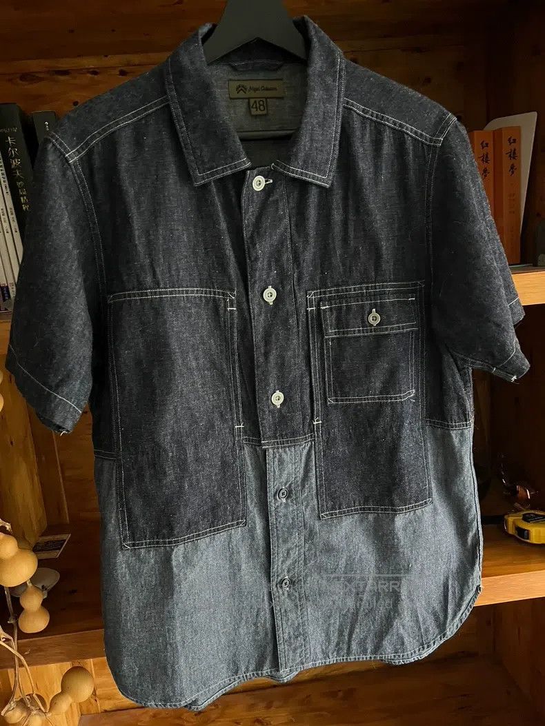 Nigel Cabourn Nigel Cabourn Patchwork short-sleeve shirt Size US M / EU 48-50 / 2 - 2 Thumbnail