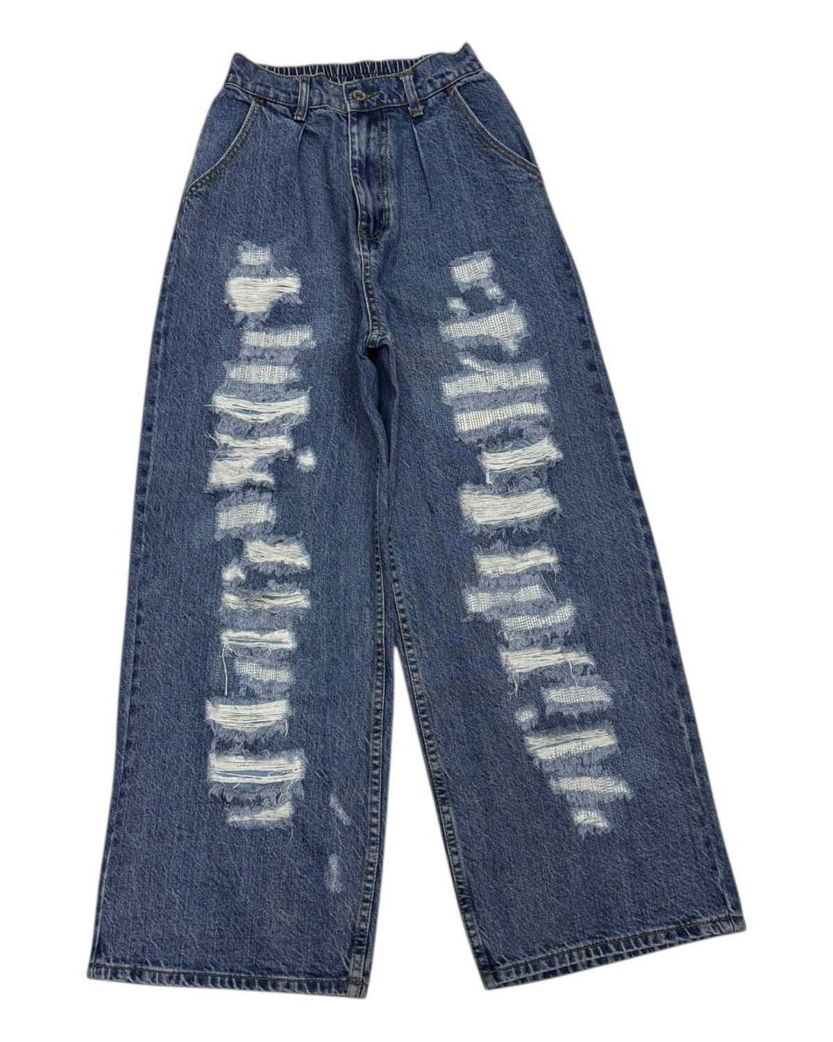 Hysteric Glamour × Japanese Brand 🔥Baggy Jeans Wide Leg Emsexcite Distressed Baggy Jeans Size US 28 / EU 44 - 3 Thumbnail