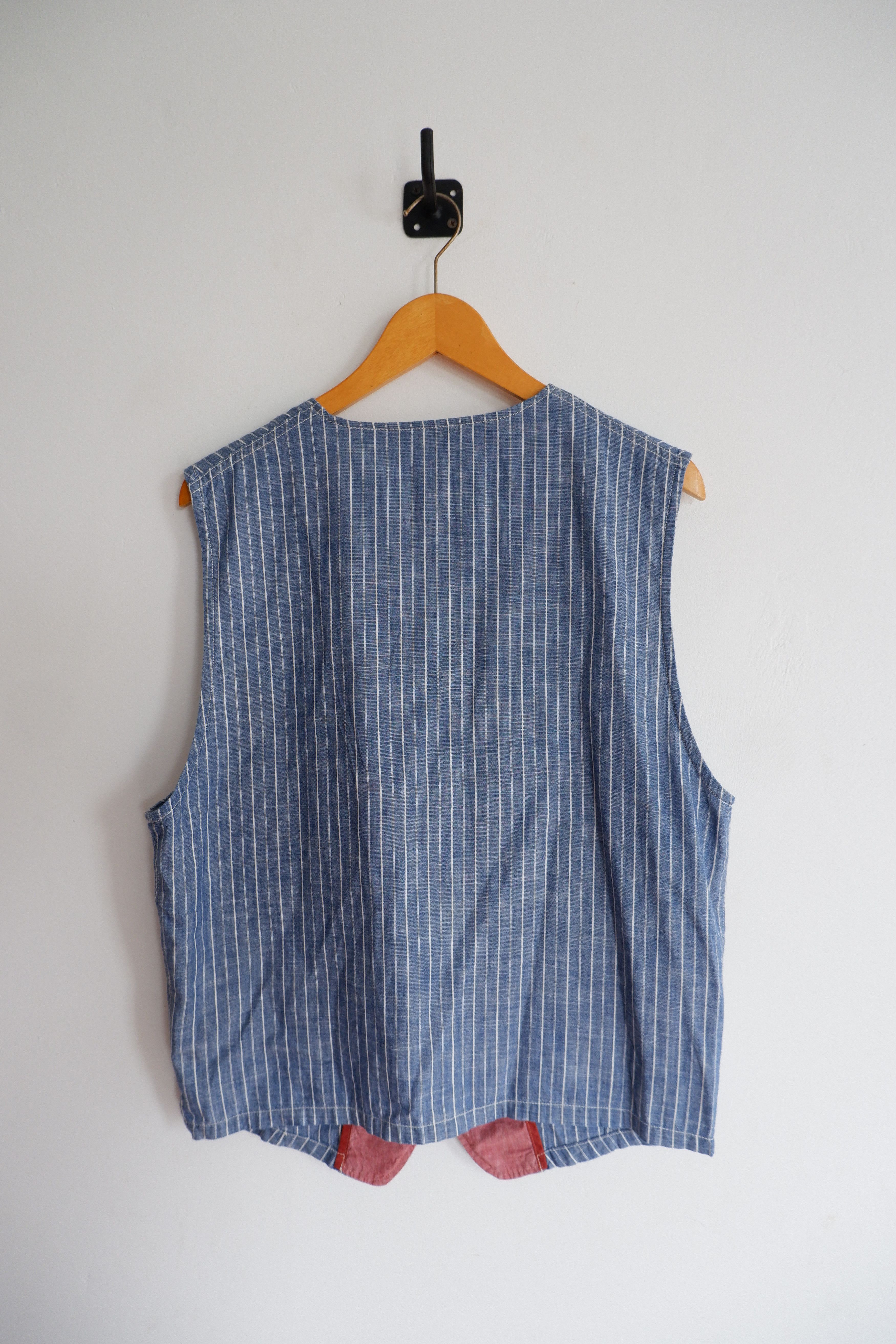 Sunny Sports Vintage Sunny Sports Hickory Chambray Vest Size US L / EU 52-54 / 3 - 2 Thumbnail