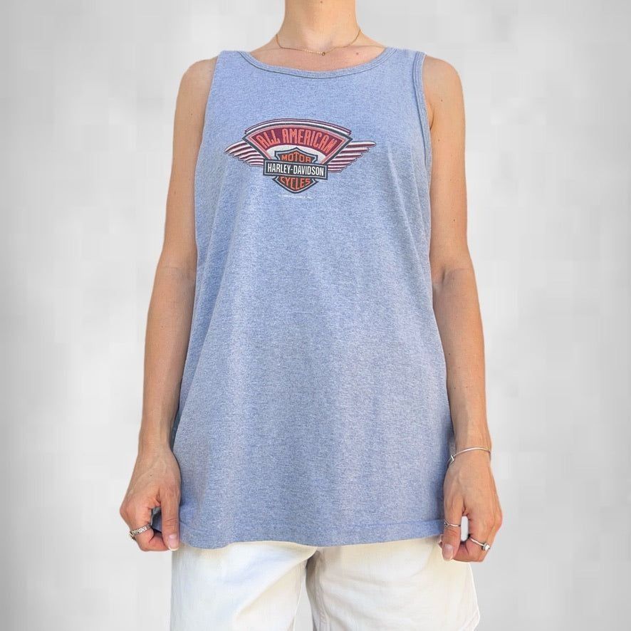 Harley Davidson × Vintage Vintage 1995 Harley Davidson Tank Top Size US L / EU 52-54 / 3 - 1 Thumbnail