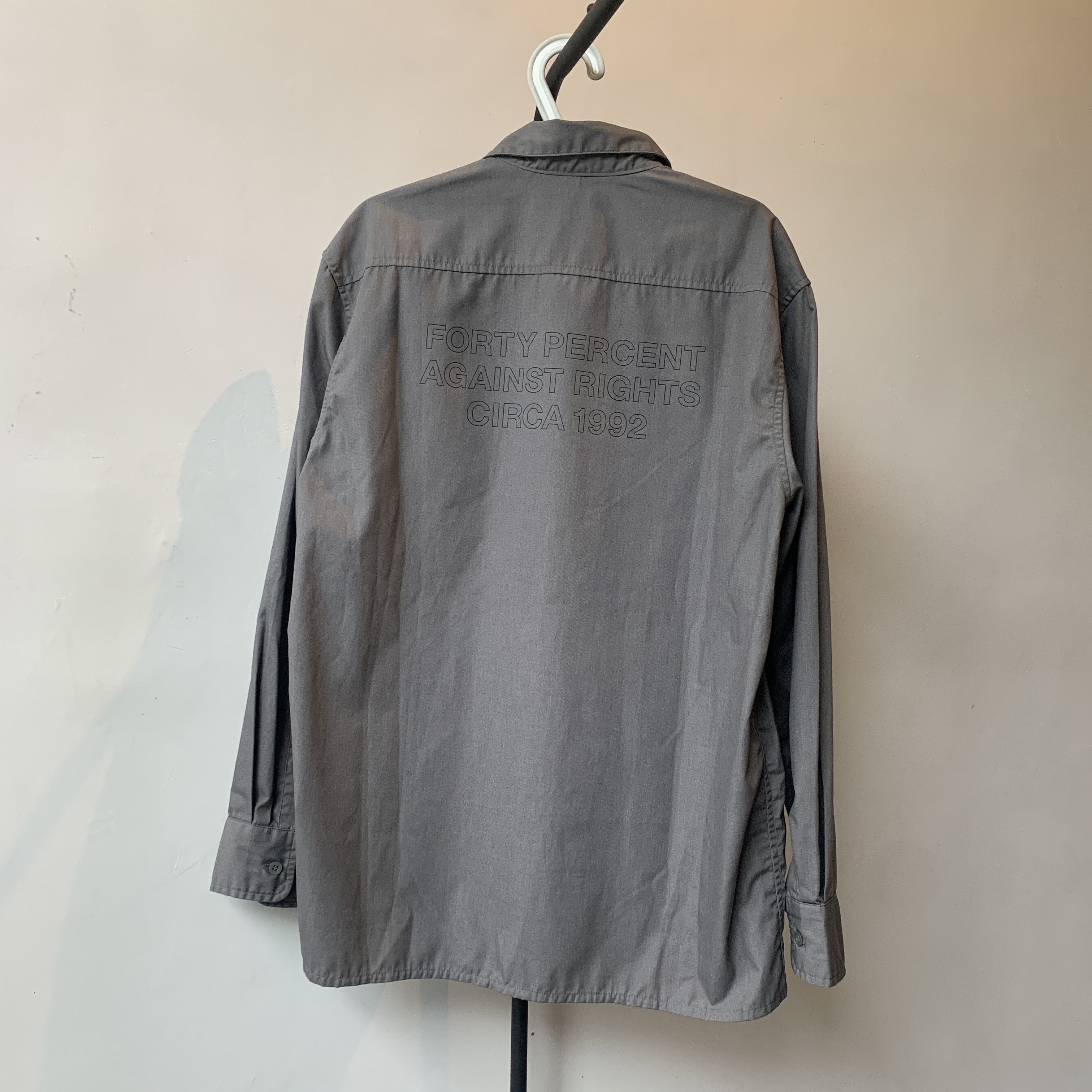 FPAR Fourty percents against rights circa 1992 ls work shirt Size US L / EU 52-54 / 3 - 4 Thumbnail