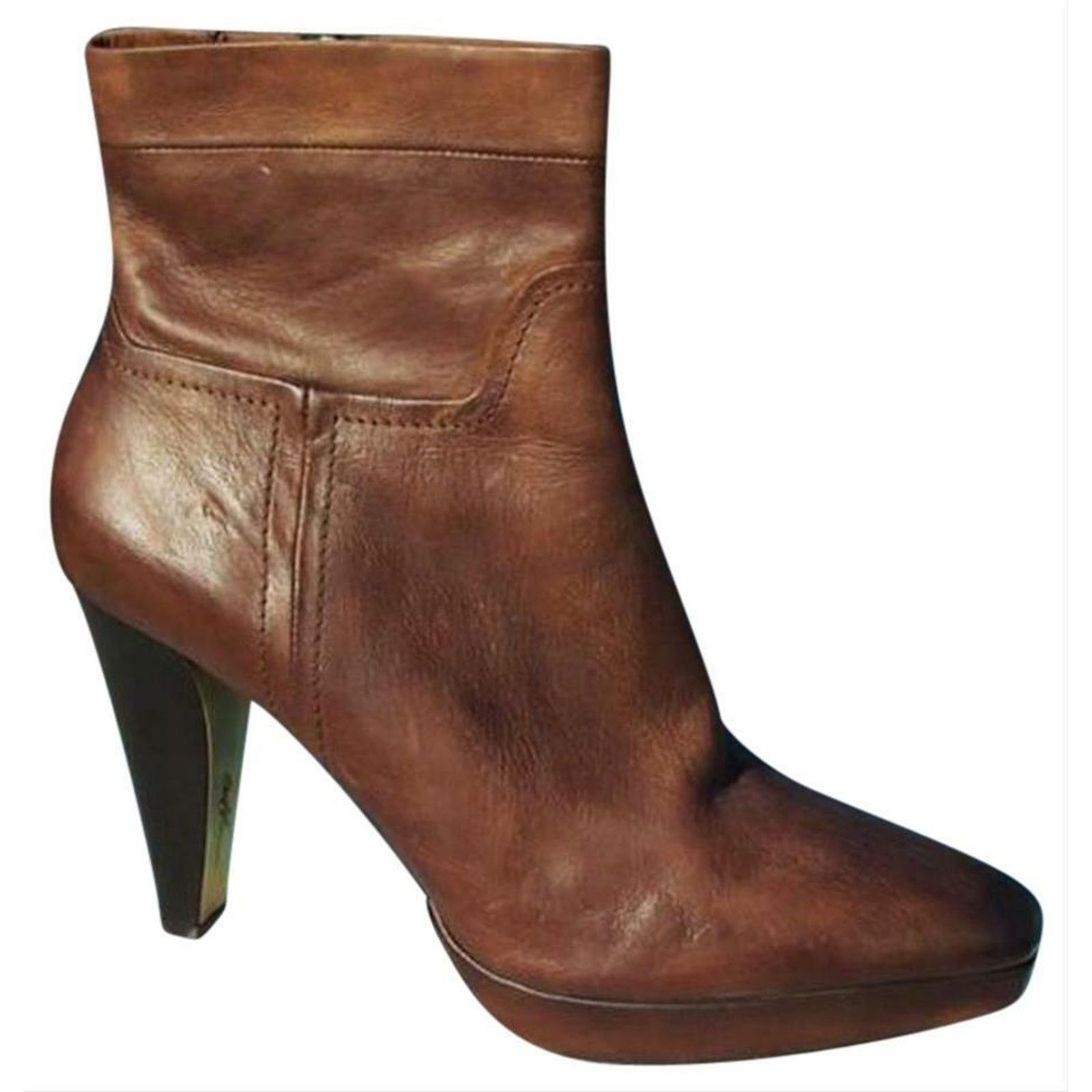 Donald Pliner Donald Pliner Brown Leather Boot 3/4" Platform NWT $535 Size US 5.5 / IT 35.5 - 1 Thumbnail
