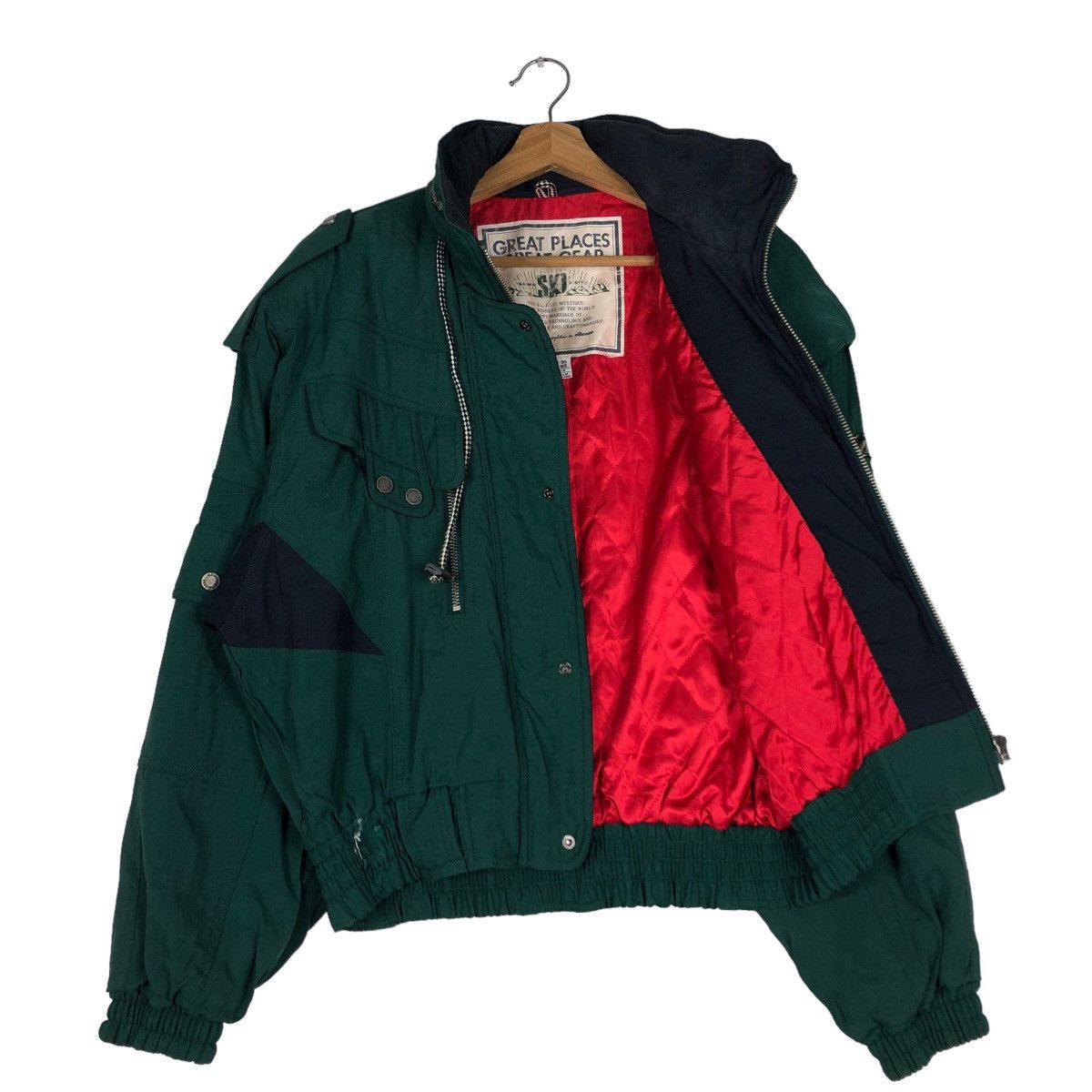 Japanese Brand 🔥Vtg Bomber Jacket Ski Bondage Design Wahmin Issey Miyake Size US M / EU 48-50 / 2 - 9 Thumbnail