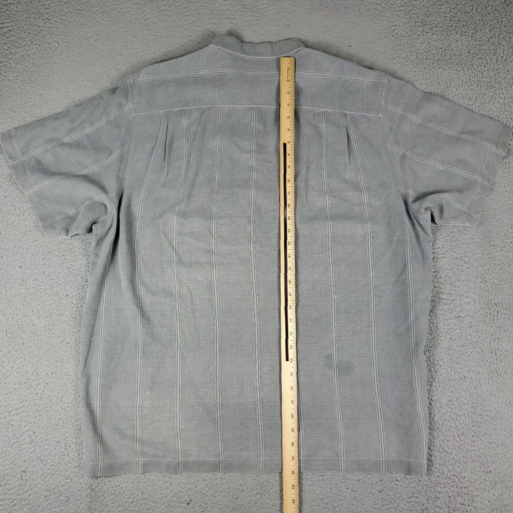 Tommy Bahama VINTAGE Tommy Bahama Shirt Men's 2XL Hawaiian Button-Up Short Sleeve Gray Silk Casual Summer Size US XXL / EU 58 / 5 - 6 Thumbnail