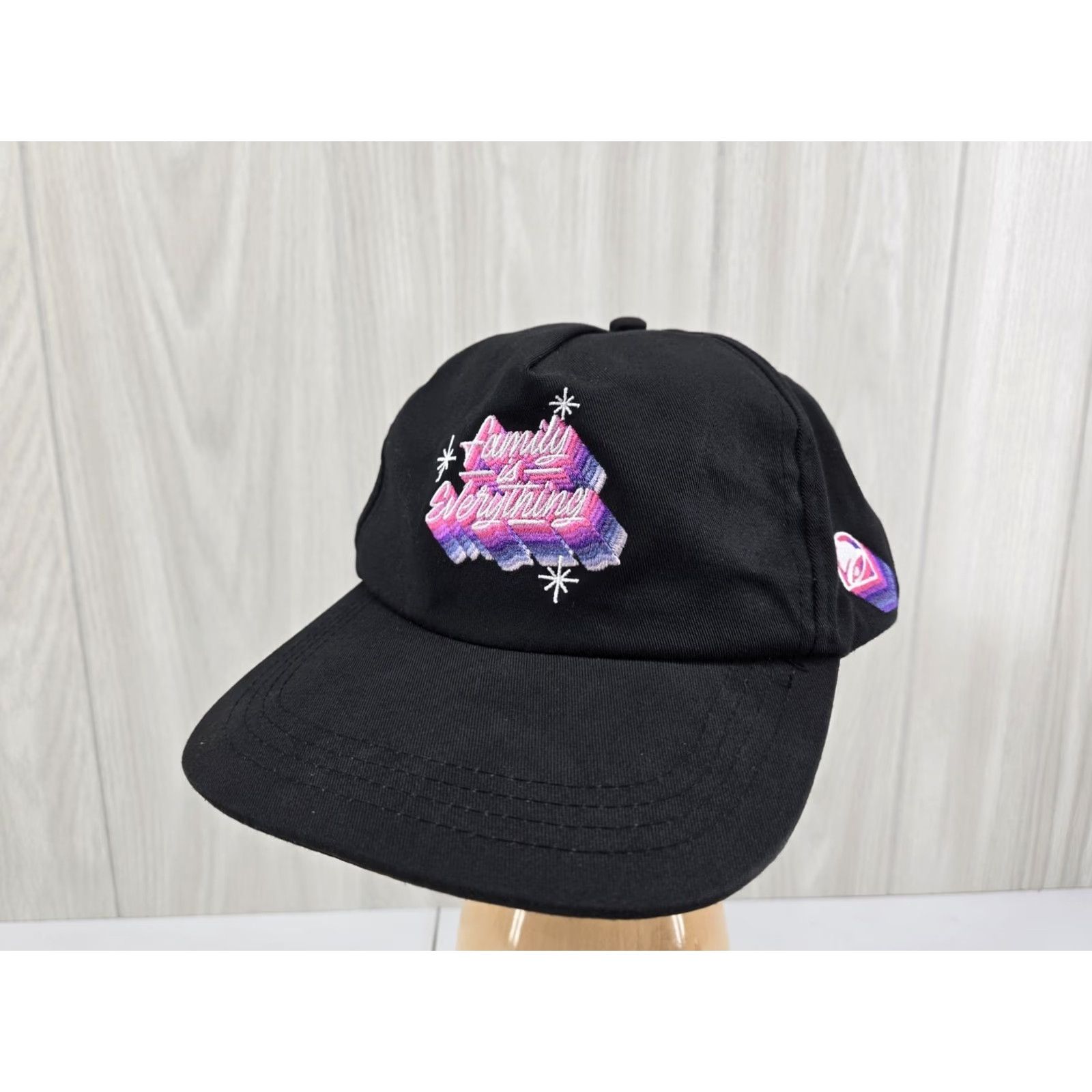 Bell Taco Bell Hat Snapback Cap Family Is Everything Black Employee Purple Pink Logo Men Adjustable Baseball Cap Size ONE SIZE - 2 Thumbnail