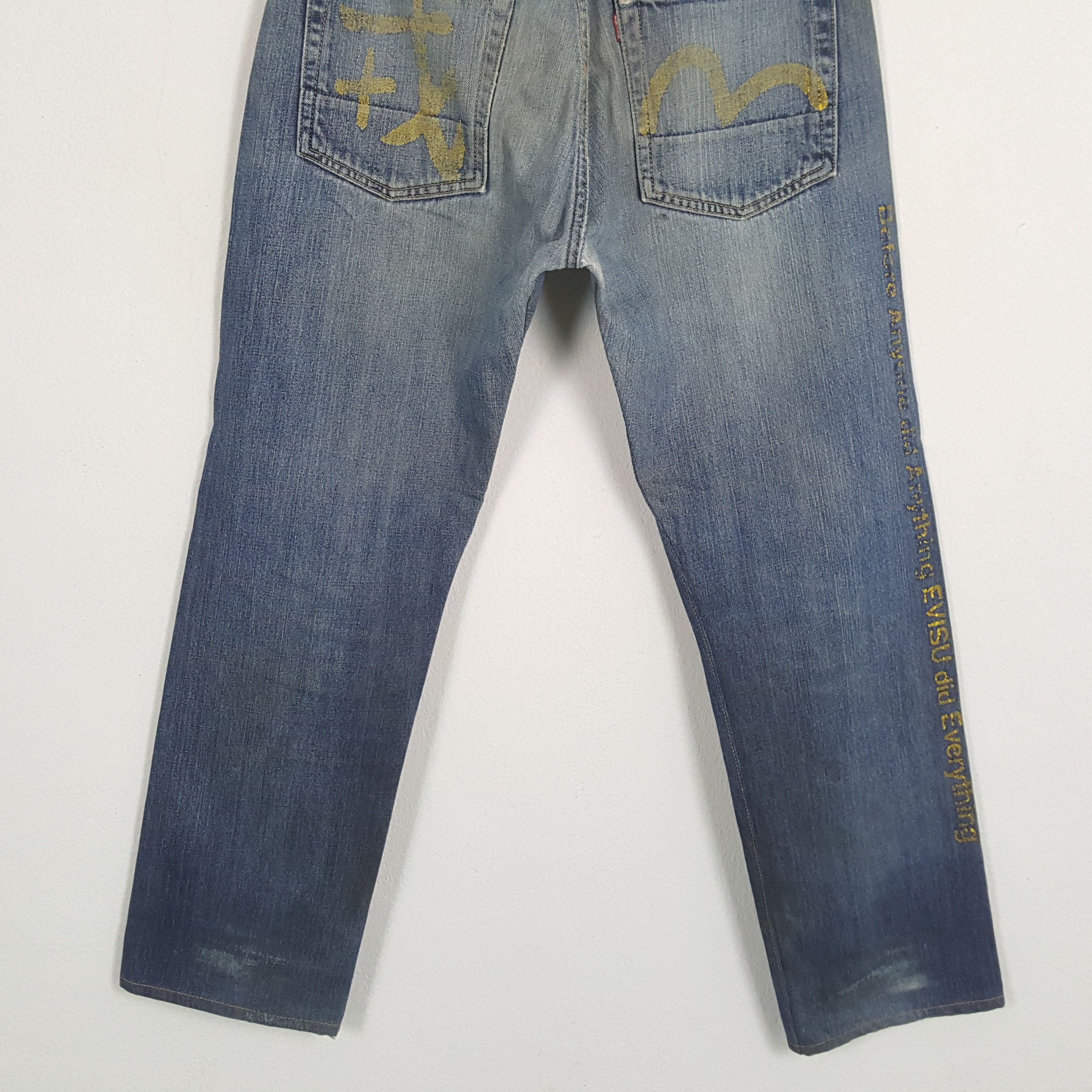 Evisu × Japanese Brand × Vintage Vintage EVISU Japanese Brand Daicock Custom Distressed Jeans Size US 30 / EU 46 - 6 Thumbnail
