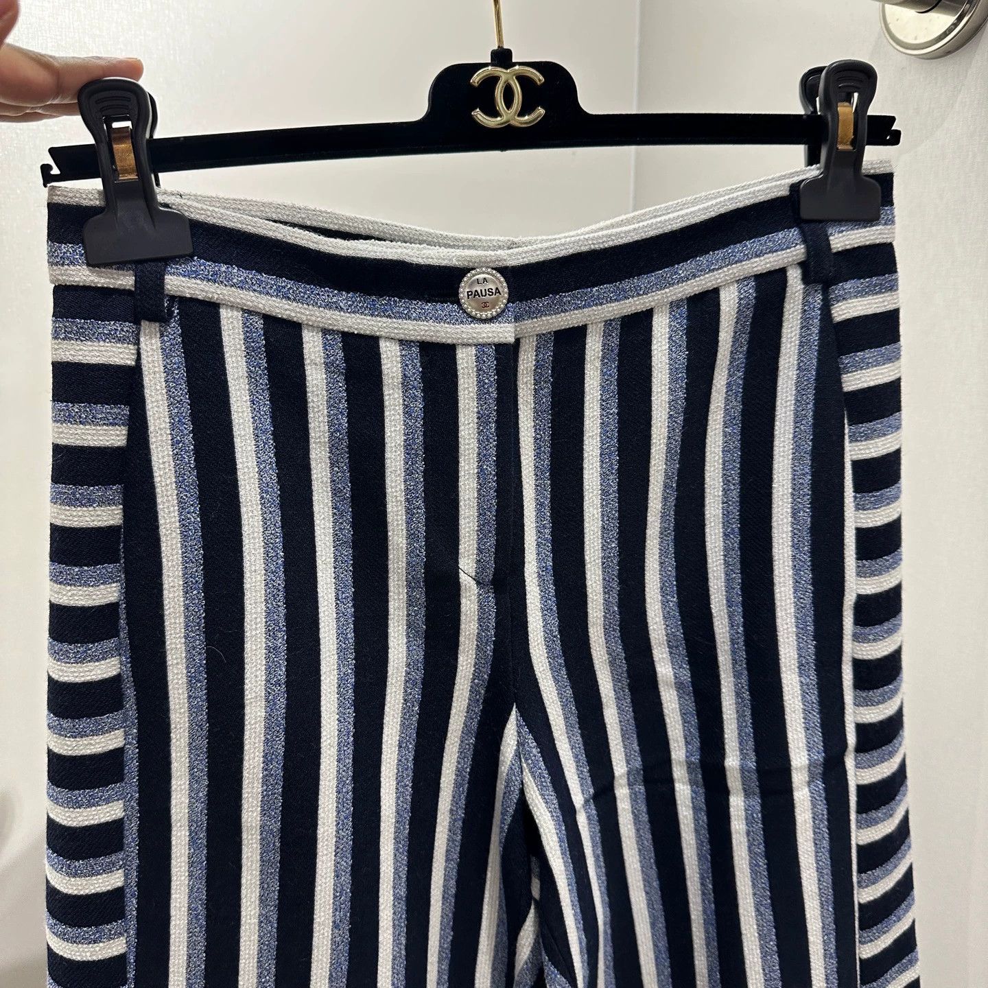 Chanel Chanel apr639 Cruise Striped Wool Trousers 36 Size 26" / US 2 / IT 38 - 7 Thumbnail