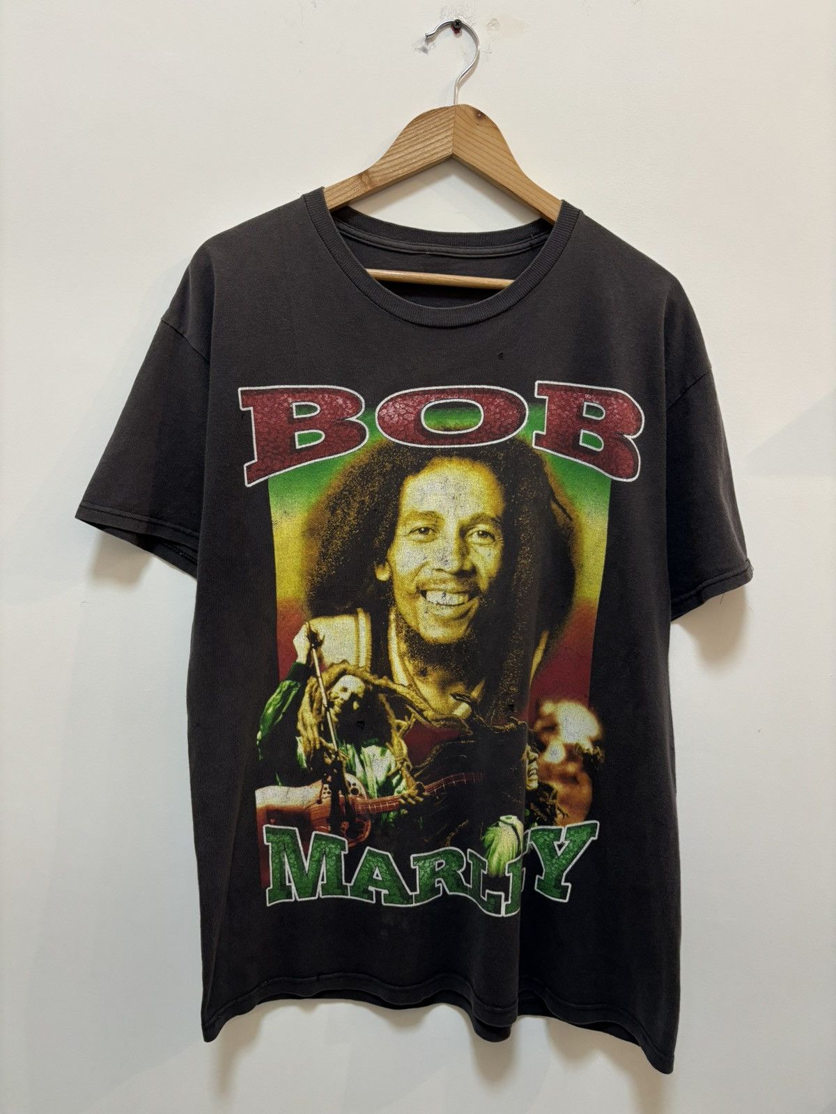 Band Tees Vintage 90's Bob Marley Smile Jamaica Rap Tee Size US L / EU 52-54 / 3 - 1 Thumbnail