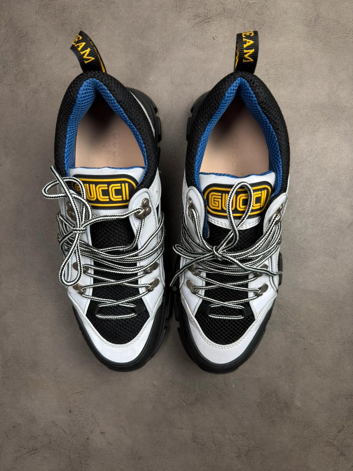 Gucci Gucci Silver Flashtreck sneakers size 43 with box Size US 10 / EU 43 - 3 Thumbnail