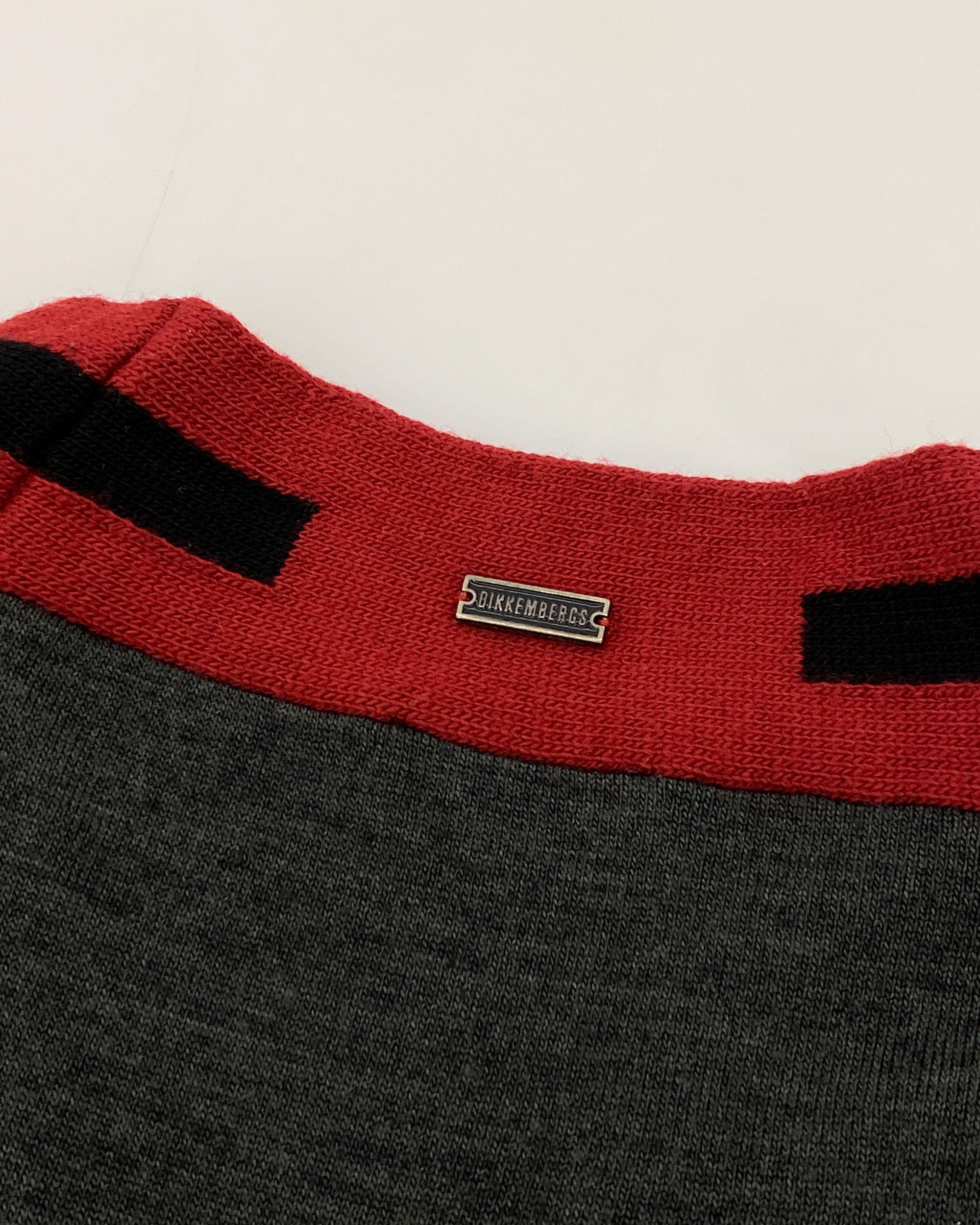 Dirk Bikkembergs 2010s V-Neck Wool Knit Sweater Size US L / EU 52-54 / 3 - 6 Thumbnail
