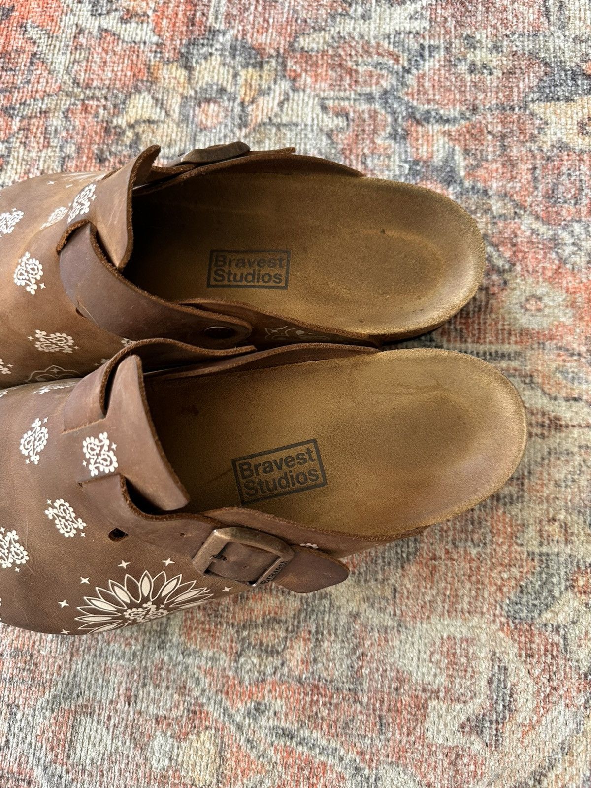 Bravest Studios Mocha Paisley London Mule Size US 9 / EU 42 - 3 Thumbnail