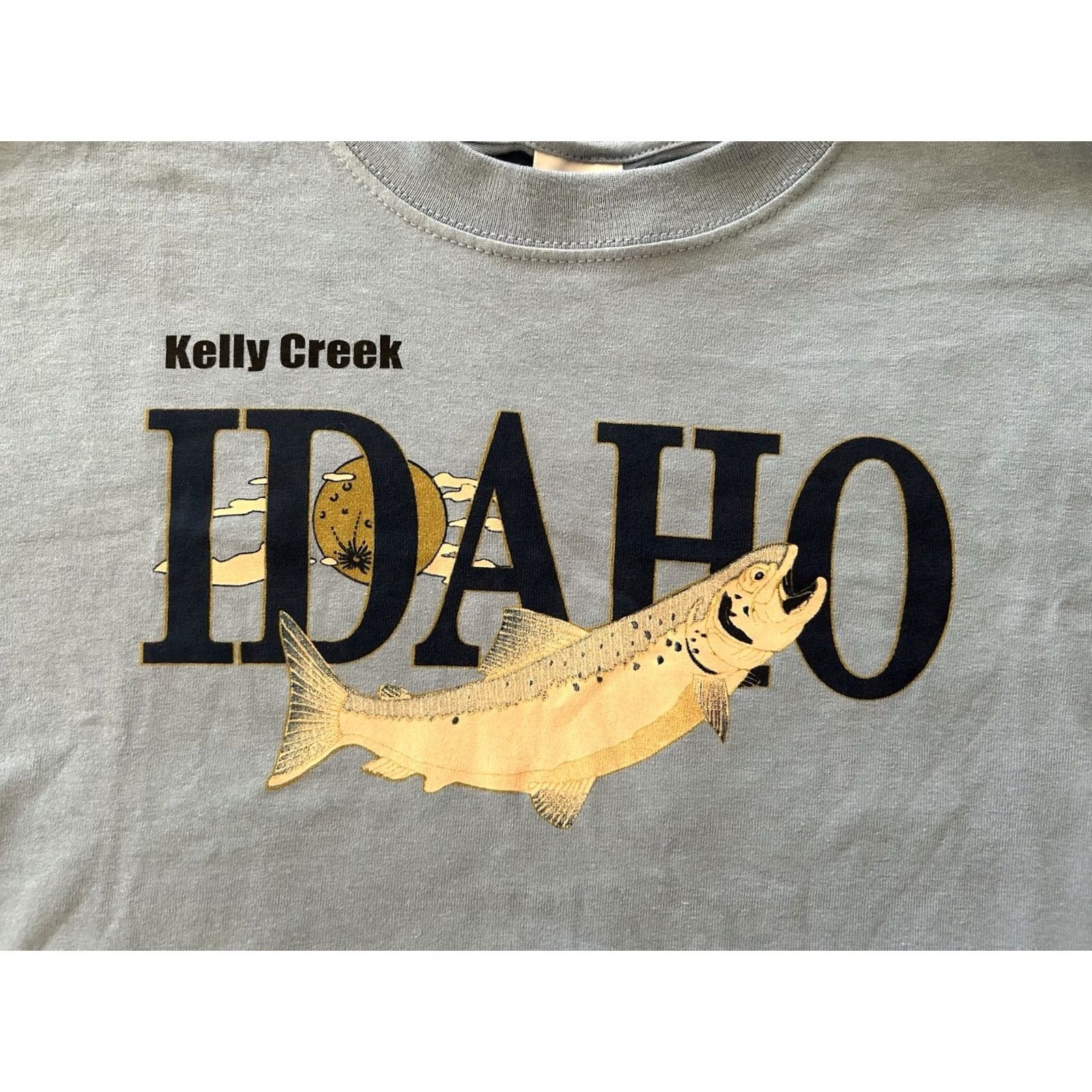 Anvil Anvil Shirt Men’s Kelly Creek Idaho Fly Fishing Blue L Regular Fish Theme Size US L / EU 52-54 / 3 - 3 Thumbnail