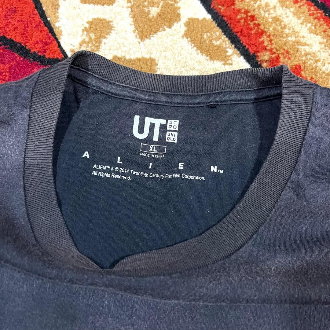 Uniqlo Vintage Thrashed Faded 2014 Alien Movie Rare T Shirt Size US L / EU 52-54 / 3 - 5 Thumbnail
